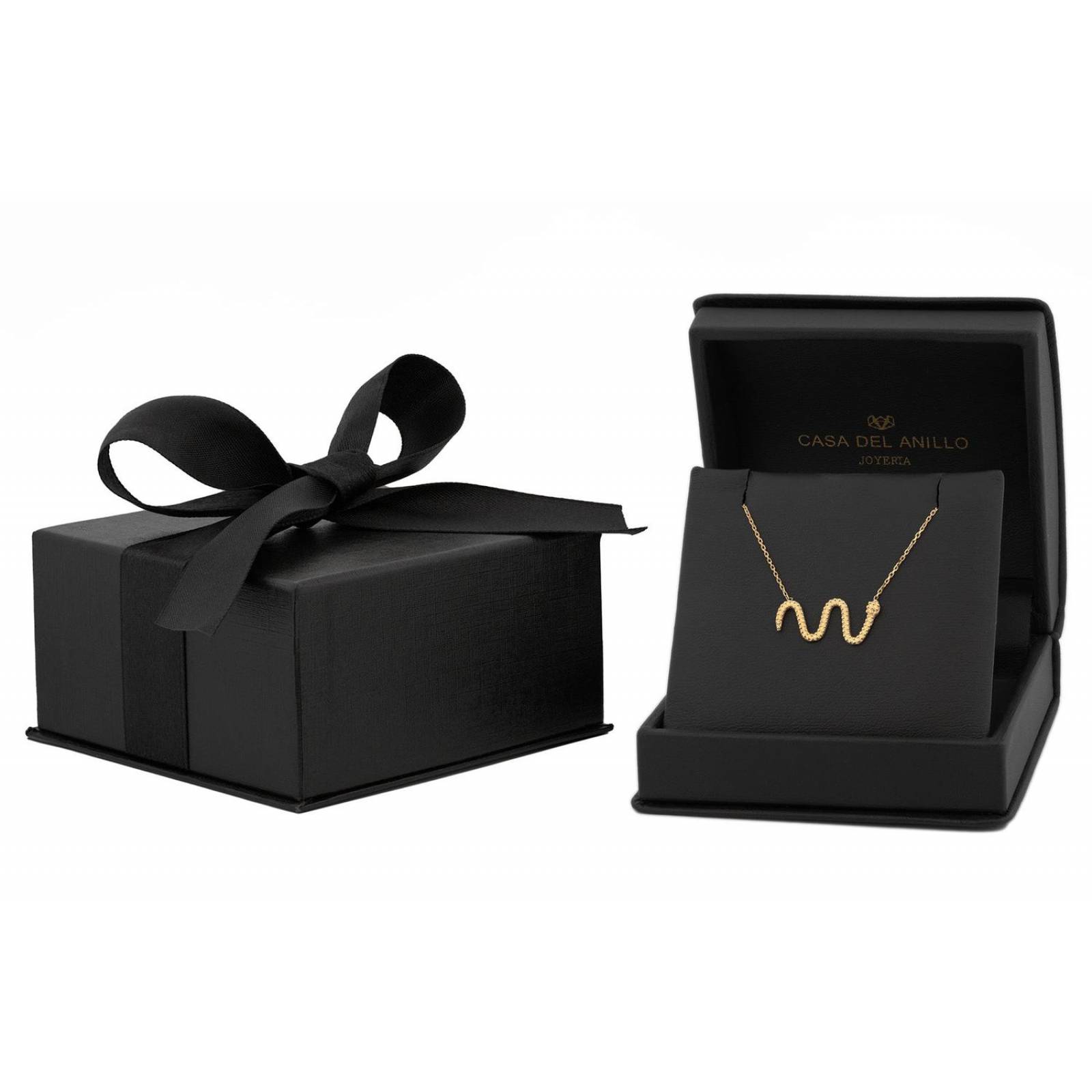 Gargantilla Serpiente Oro Sólido 14k 