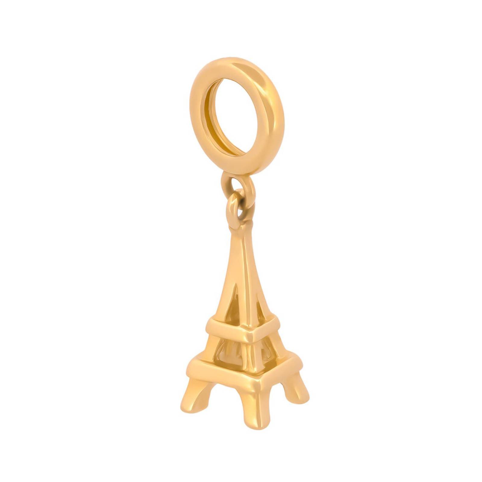 Dije Torre Eiffel Para Pandora Oro Sólido 14k 