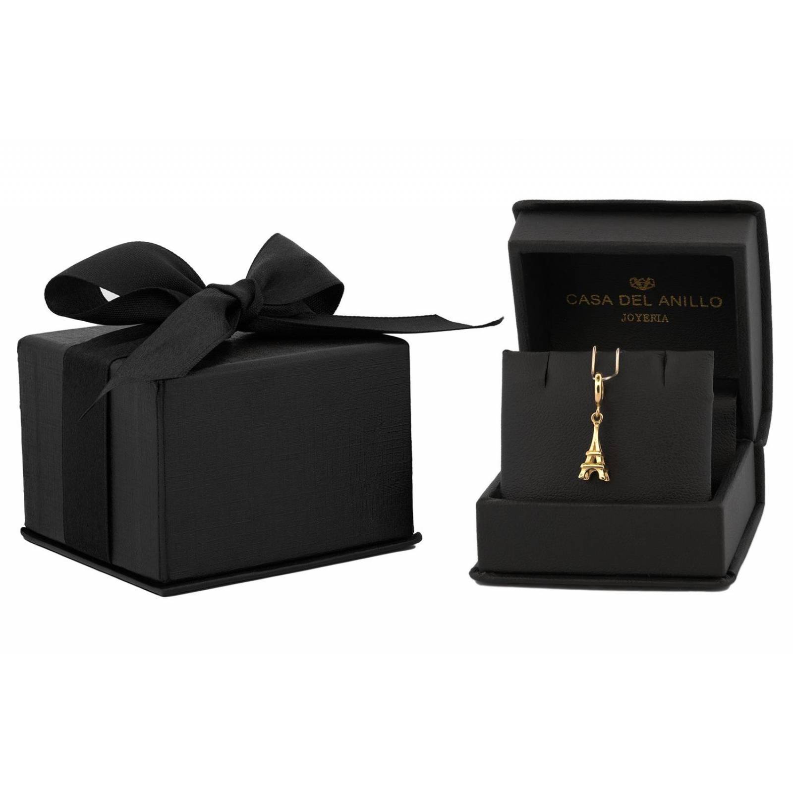 Dije Torre Eiffel Para Pandora Oro Sólido 14k 