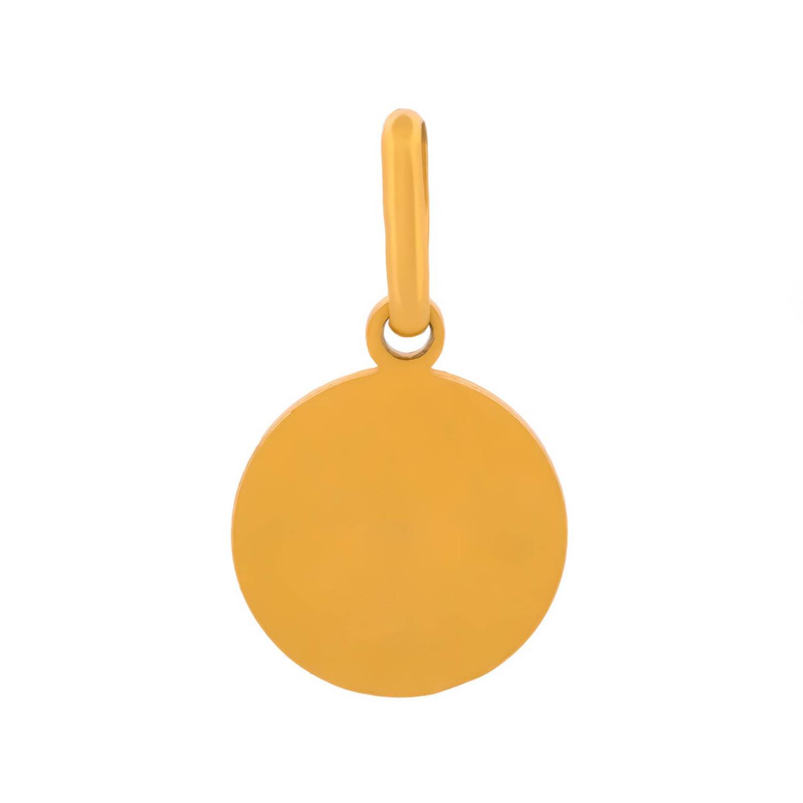 Dije Medalla Bautizo 1 cm Oro 18k Sólido 