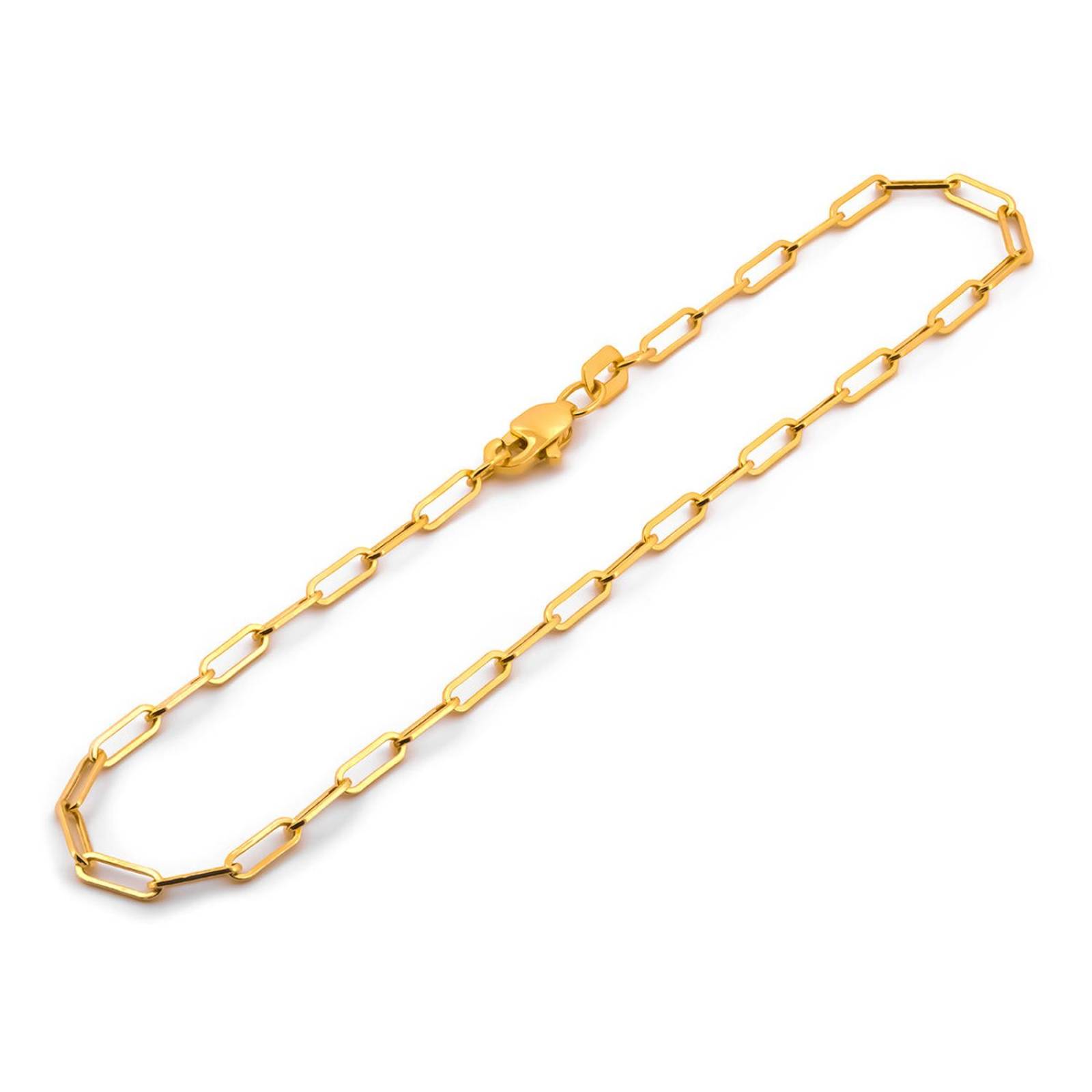Pulsera Clip 2 mm Oro Solido 10k 