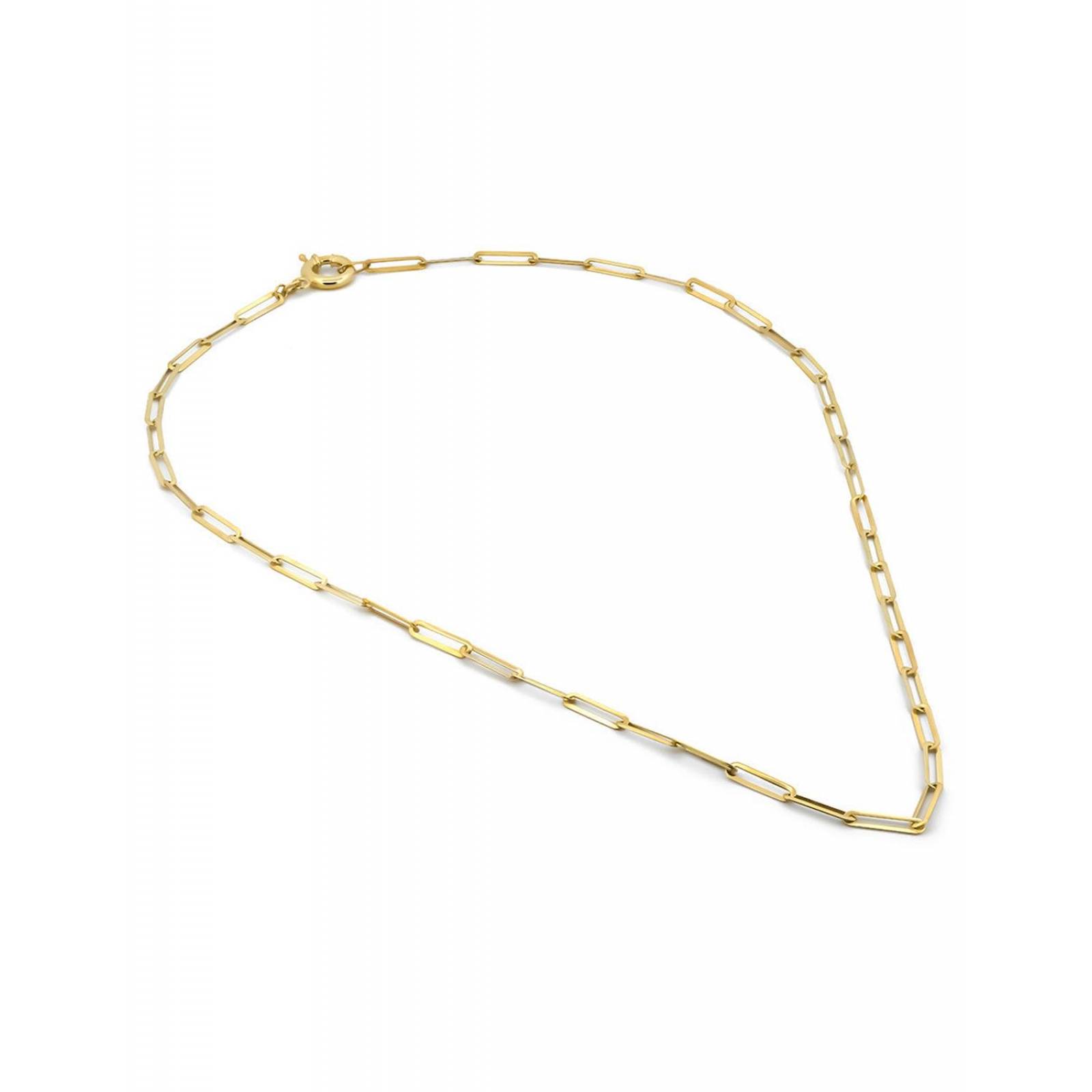 Cadena Gargantilla Clip 45 cm 4 mm Oro Sólido 14k 