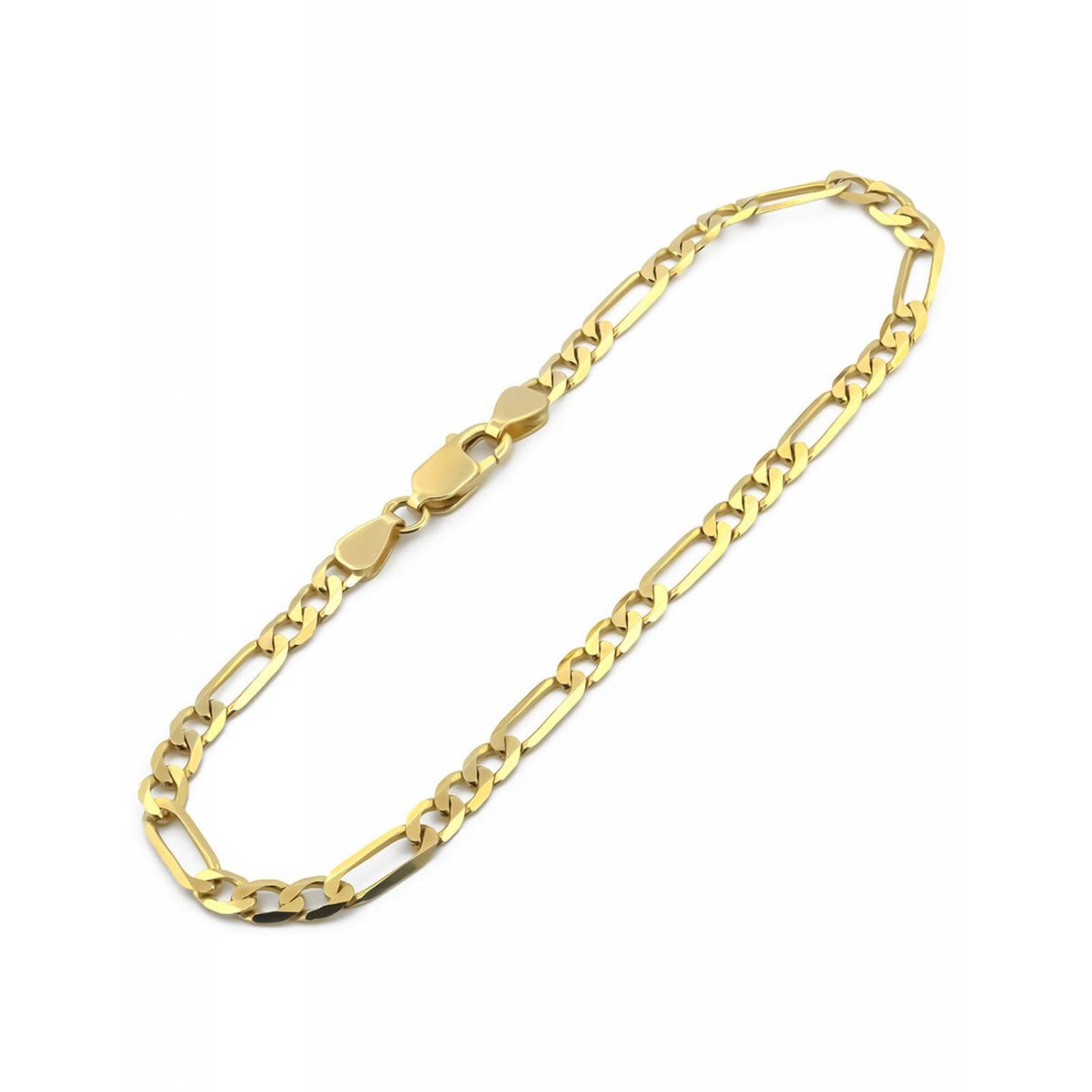 Pulsera Pulso Figaro 21 cm Oro Sólido 14k 