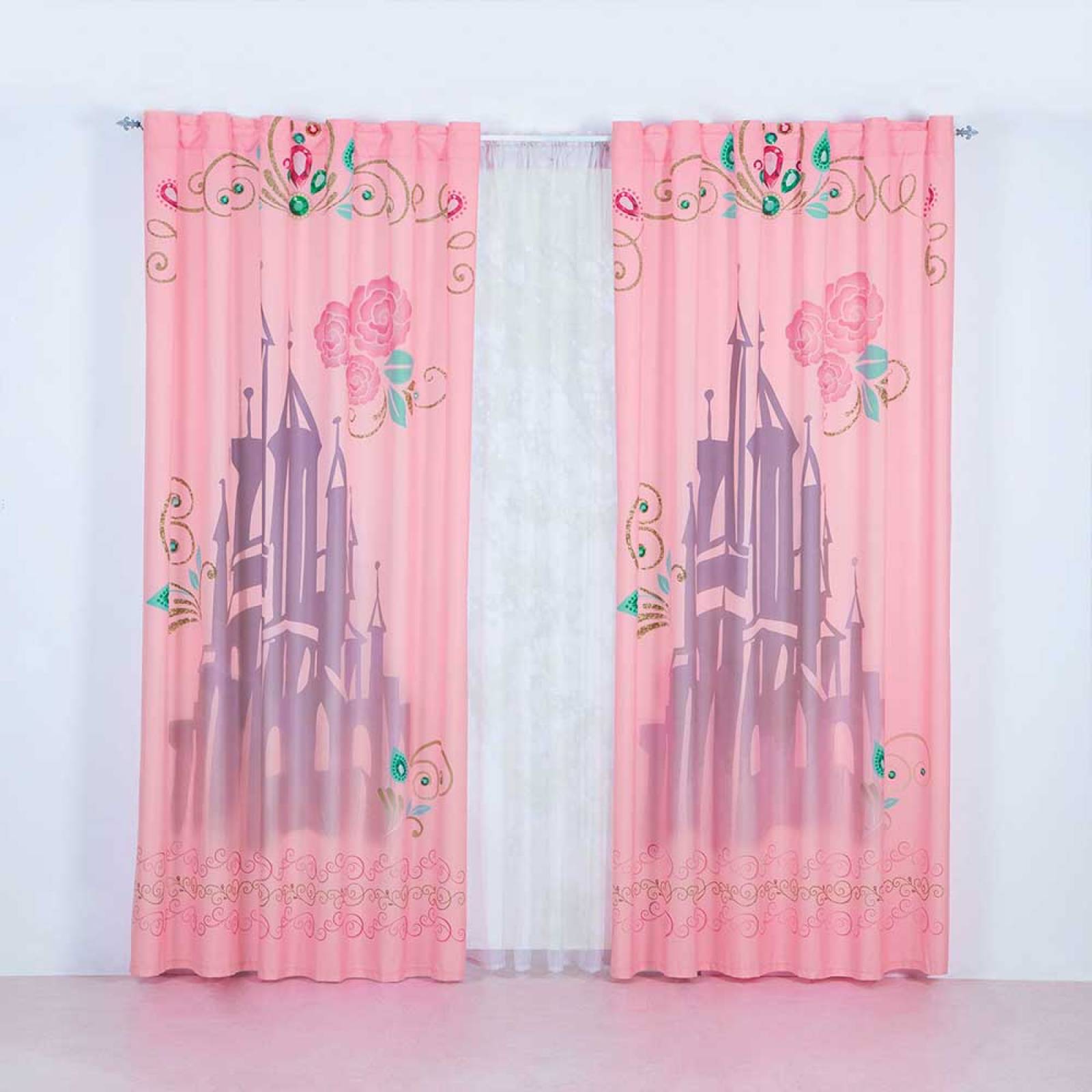 Cortina Decorativa Princesas Colchas Concord