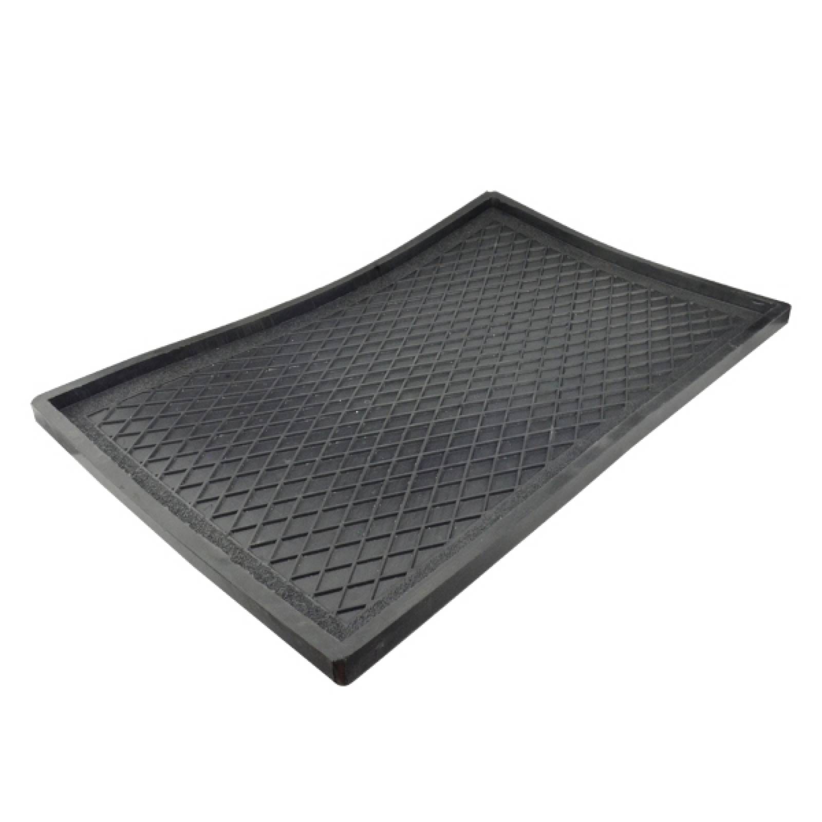 Tapete Sanitizante Con Dos Formas De Hule EPDM Grabado en rombos