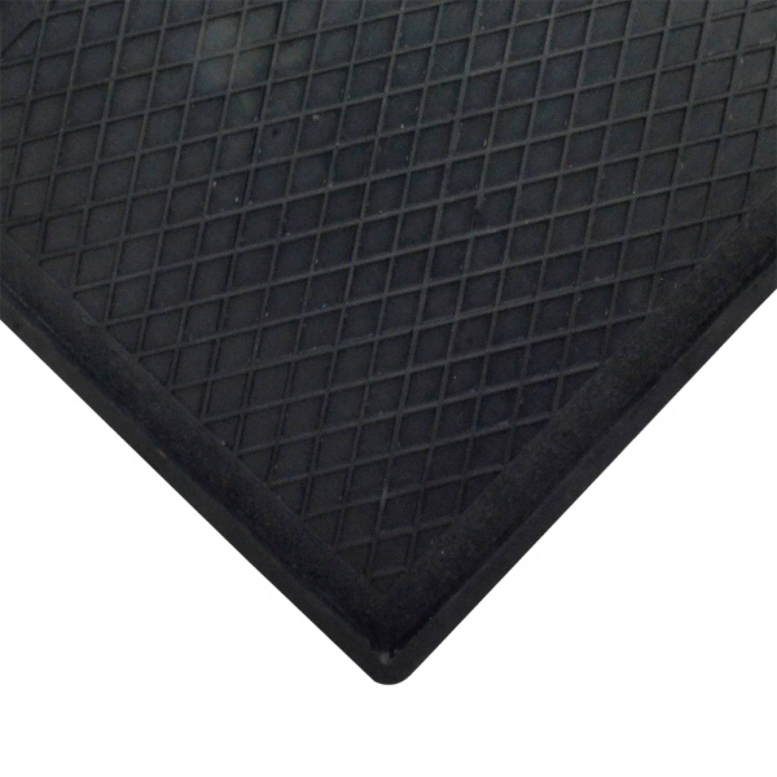 Tapete Sanitizante Con Dos Formas De Hule EPDM Grabado en rombos
