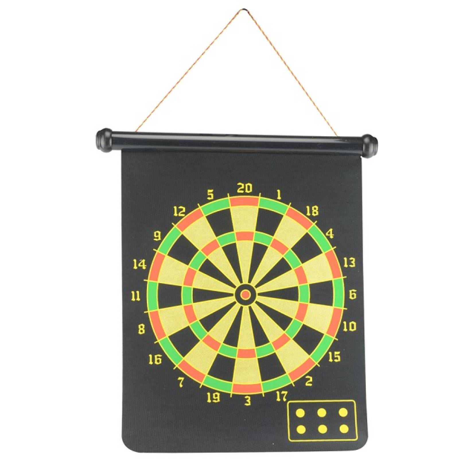 Tablero Dardera Magnética 37X44.5Cm 6 Dardos Punta Plana Gim