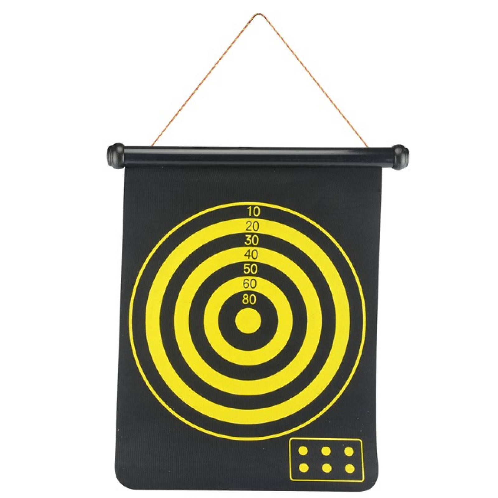 Tablero Dardera Magnética 37X44.5Cm 6 Dardos Punta Plana Gim