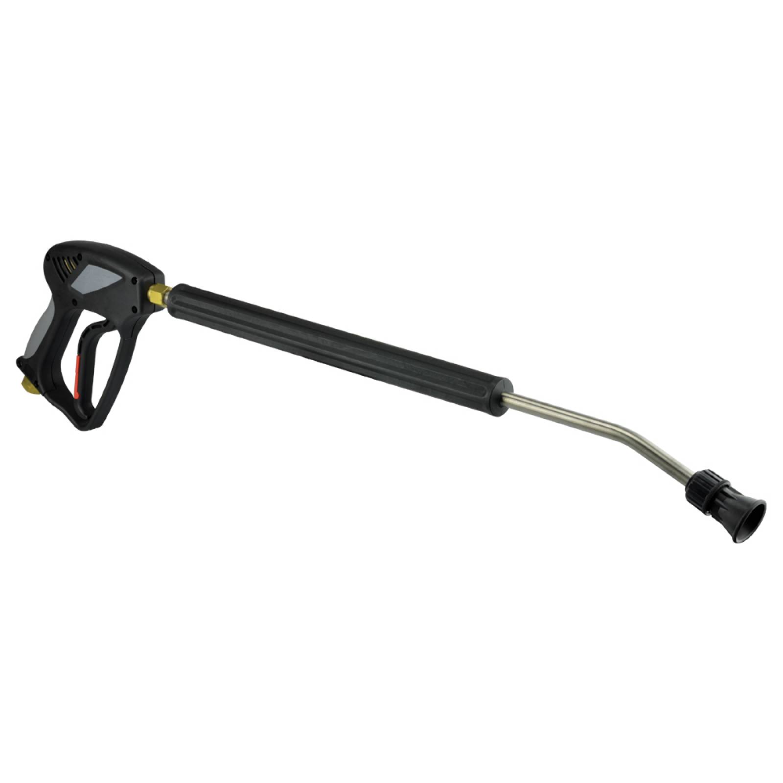 Pistola Con Lanza Para Hidrolavadora Punta Curva 4000Psi Inox