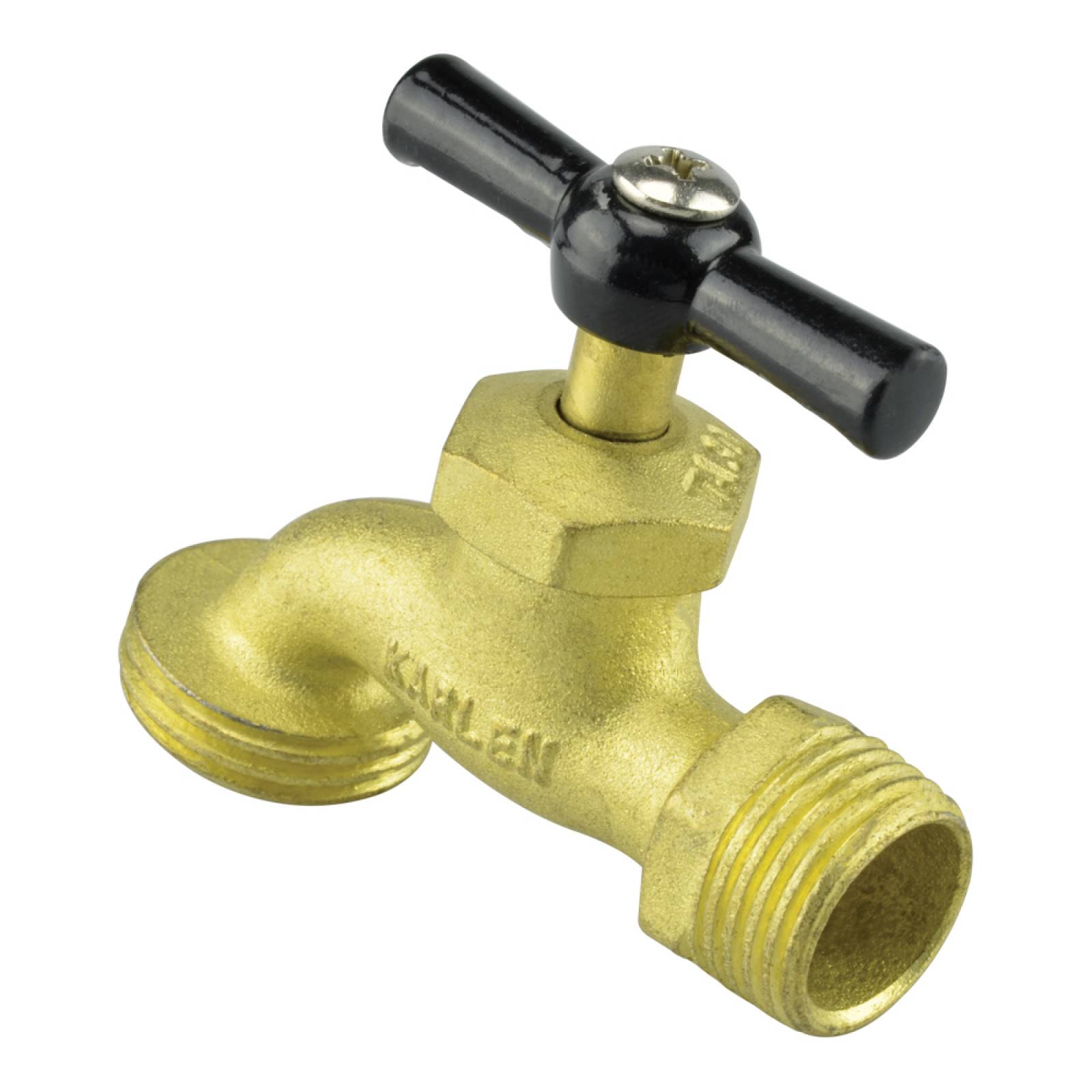 Llave De Nariz De Bronce Rosca 1/2" Uso Domestico Gimex