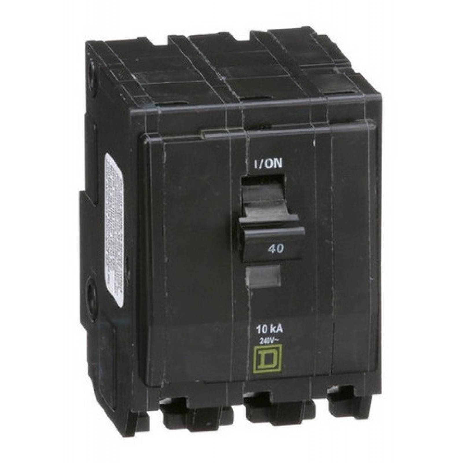 Pastilla Interruptor Termomagnetico, Qo340, 3 polo, 40a 