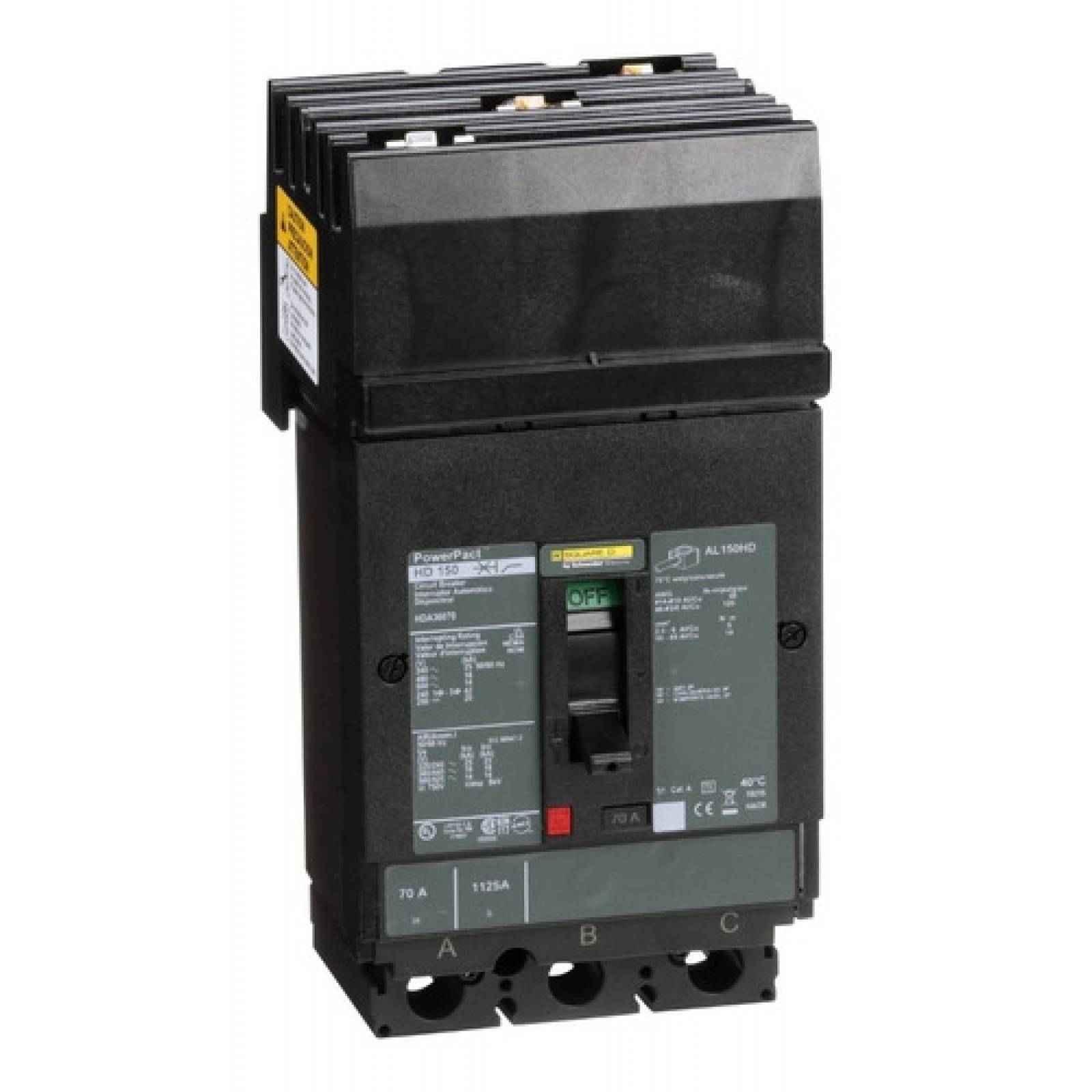 Interruptor Termomagnetico Hda 3p 70a Schneider Hda36070