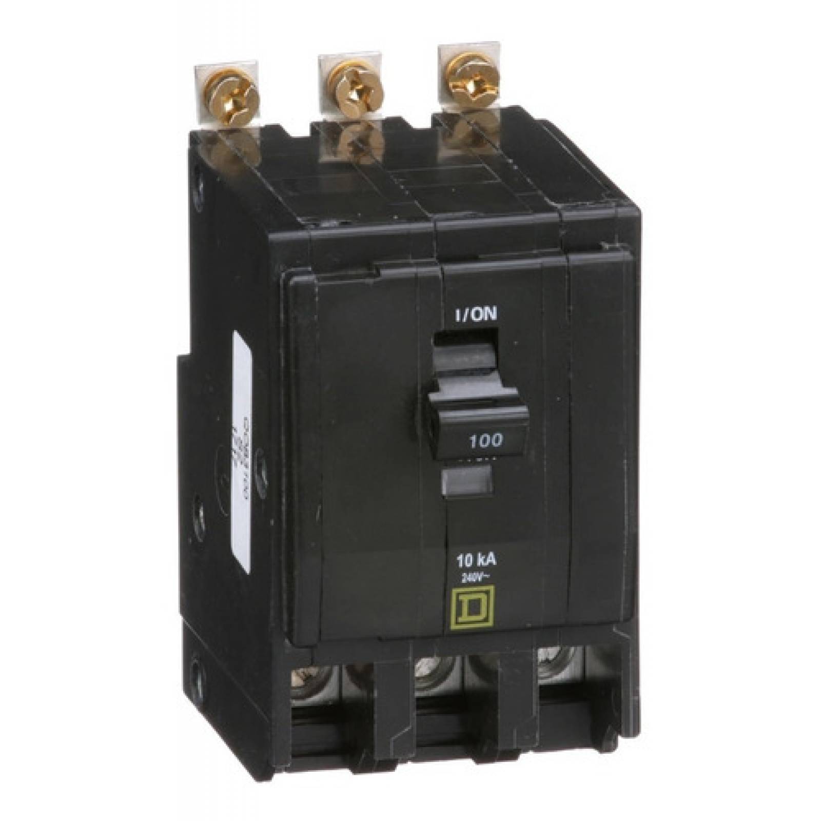 Interruptor termomagnético QOB 3P. 100 A. Atornillable 10kA 120/240V 