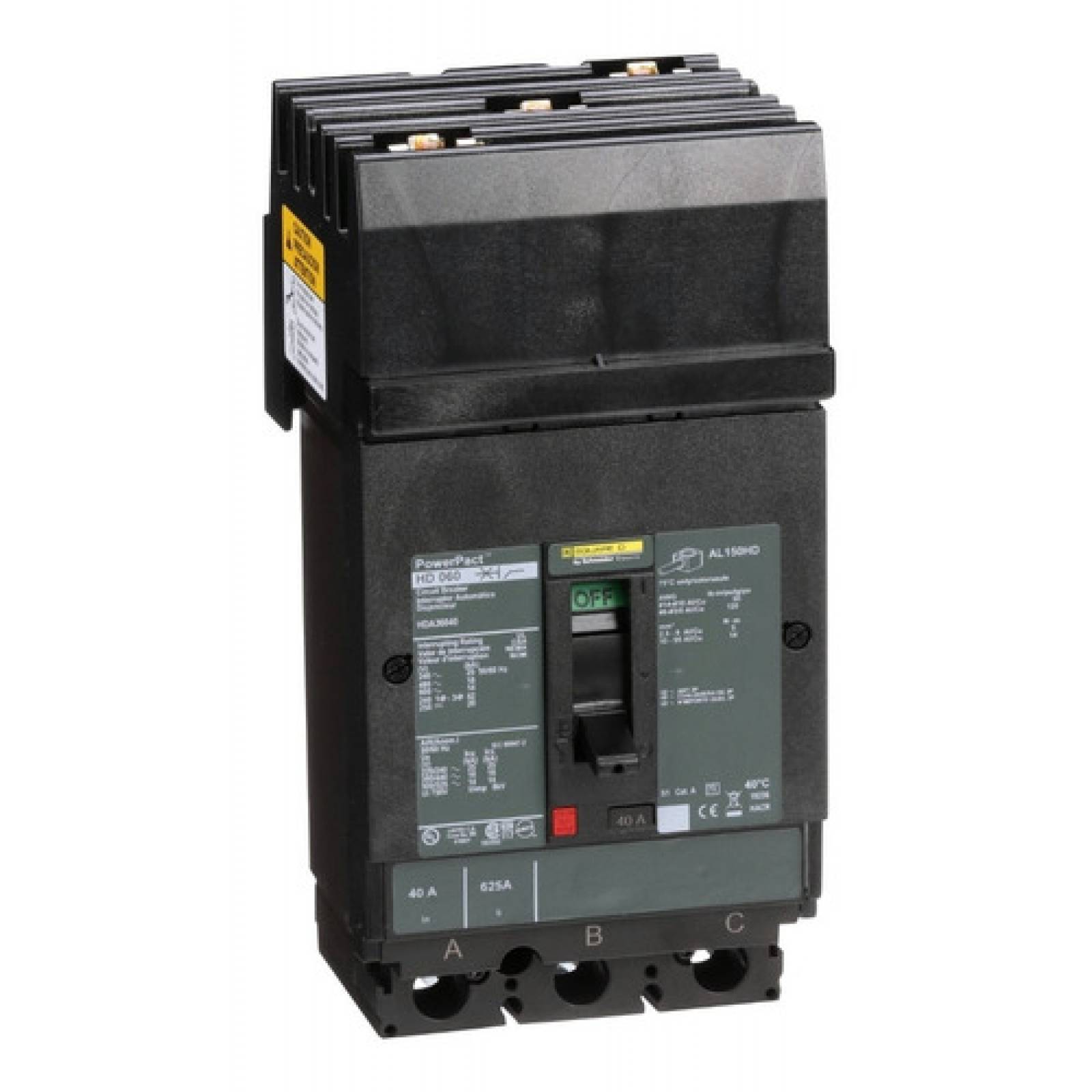 Interruptor Termomagnetico Hda 3p 40a Schneider Hda36040