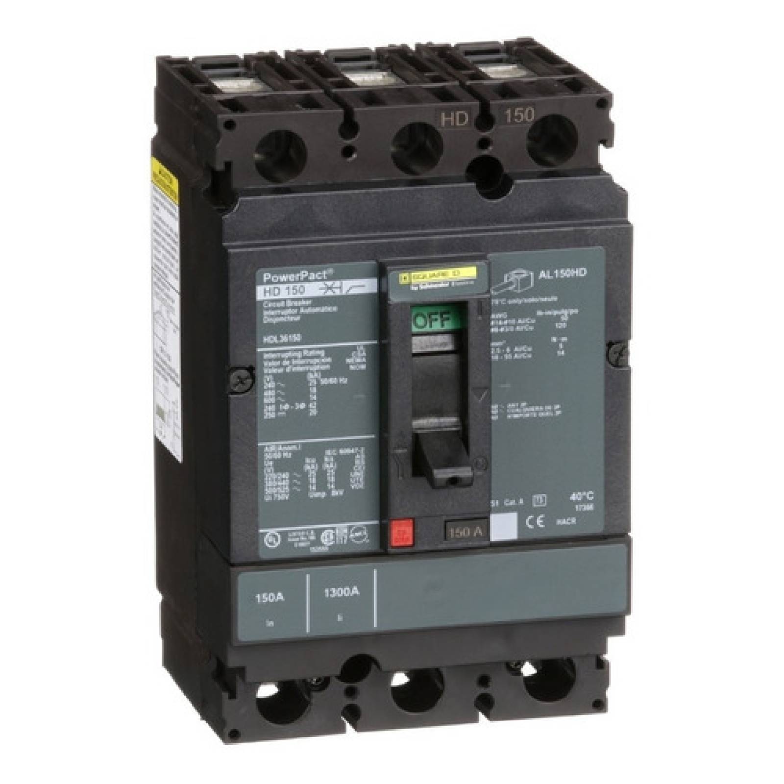 Interruptor Termomagnetico Hdl 3p 150a Schneider Hdl36150