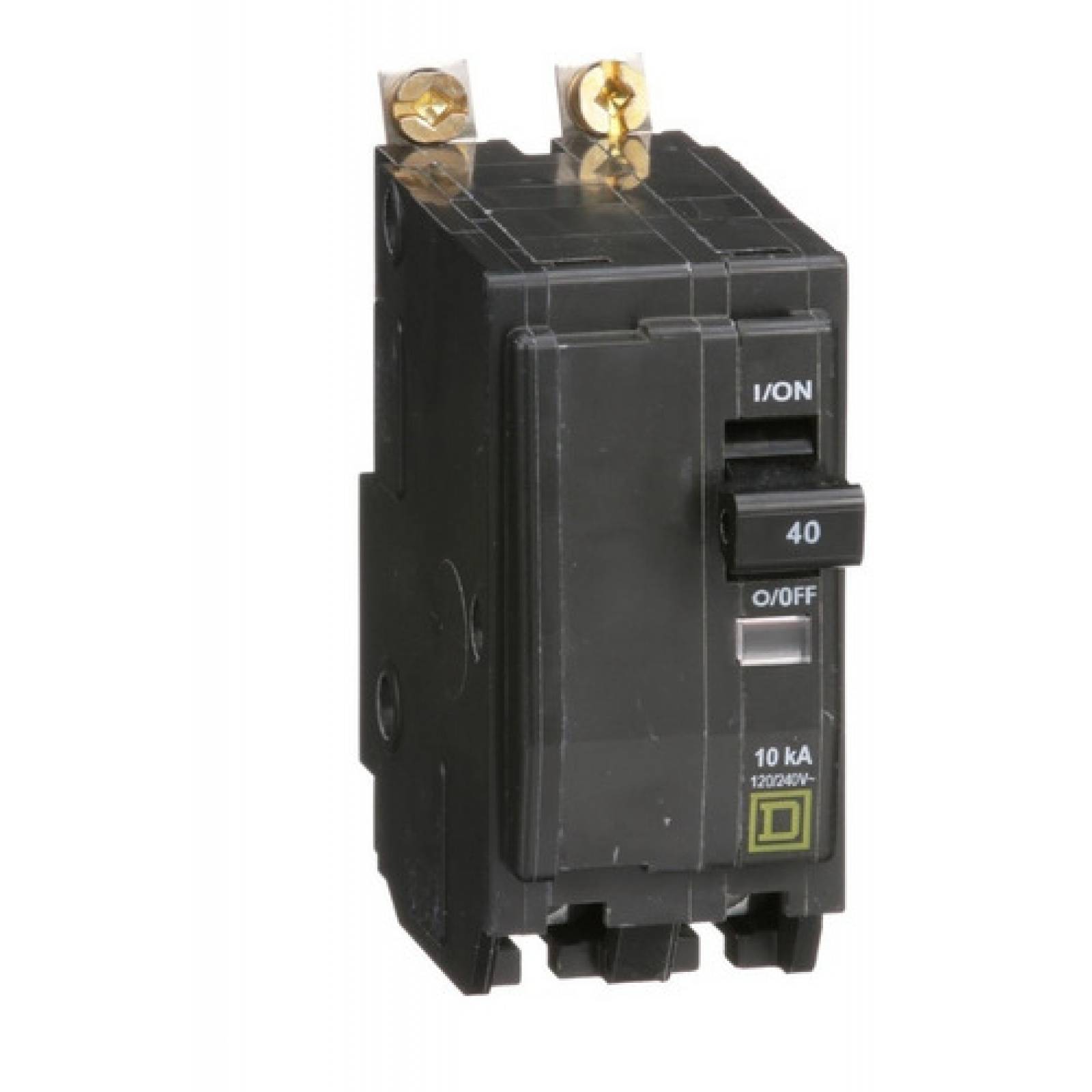 Interruptor termomagnético QOB 2P. 40 A. Atornillable 10kA 120/240V