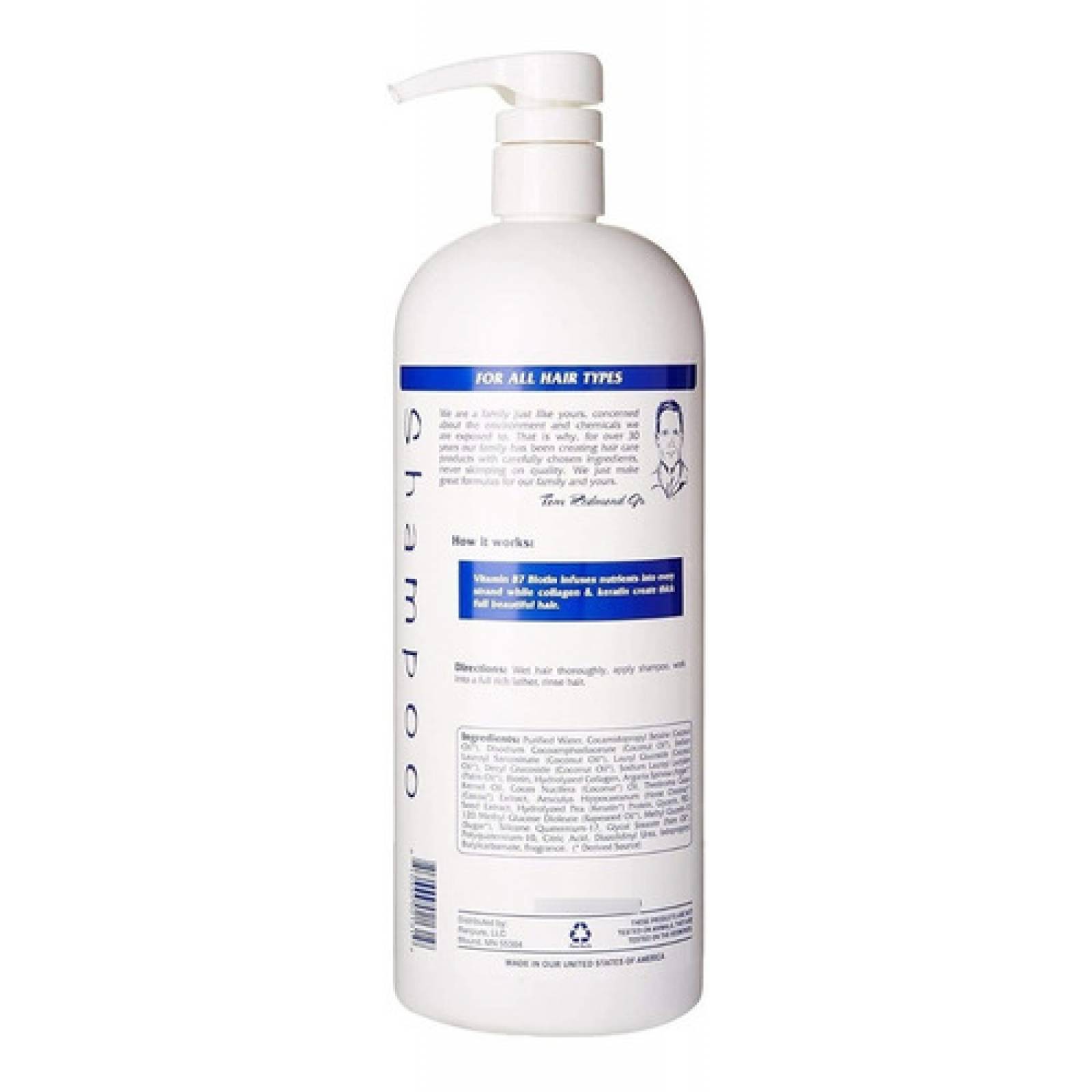 Set Renpure De Colágeno Y Biotina 32oz Sin Sulfatos De E.u.a