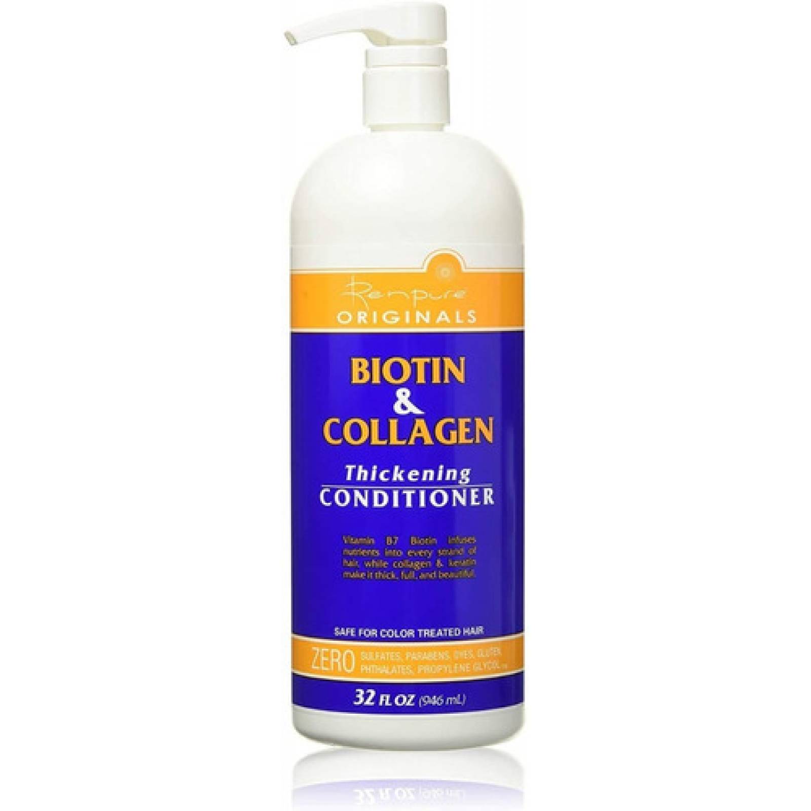 Set Renpure De Colágeno Y Biotina 32oz Sin Sulfatos De E.u.a
