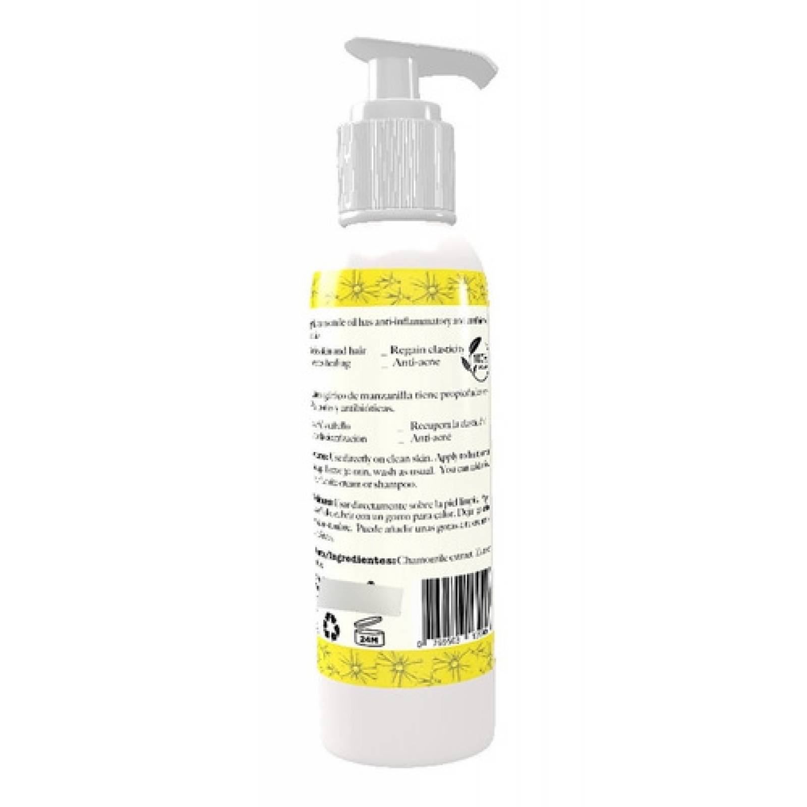 Aceite De Manzanilla Orgánico Aclarante Piel Cabello 250 Ml