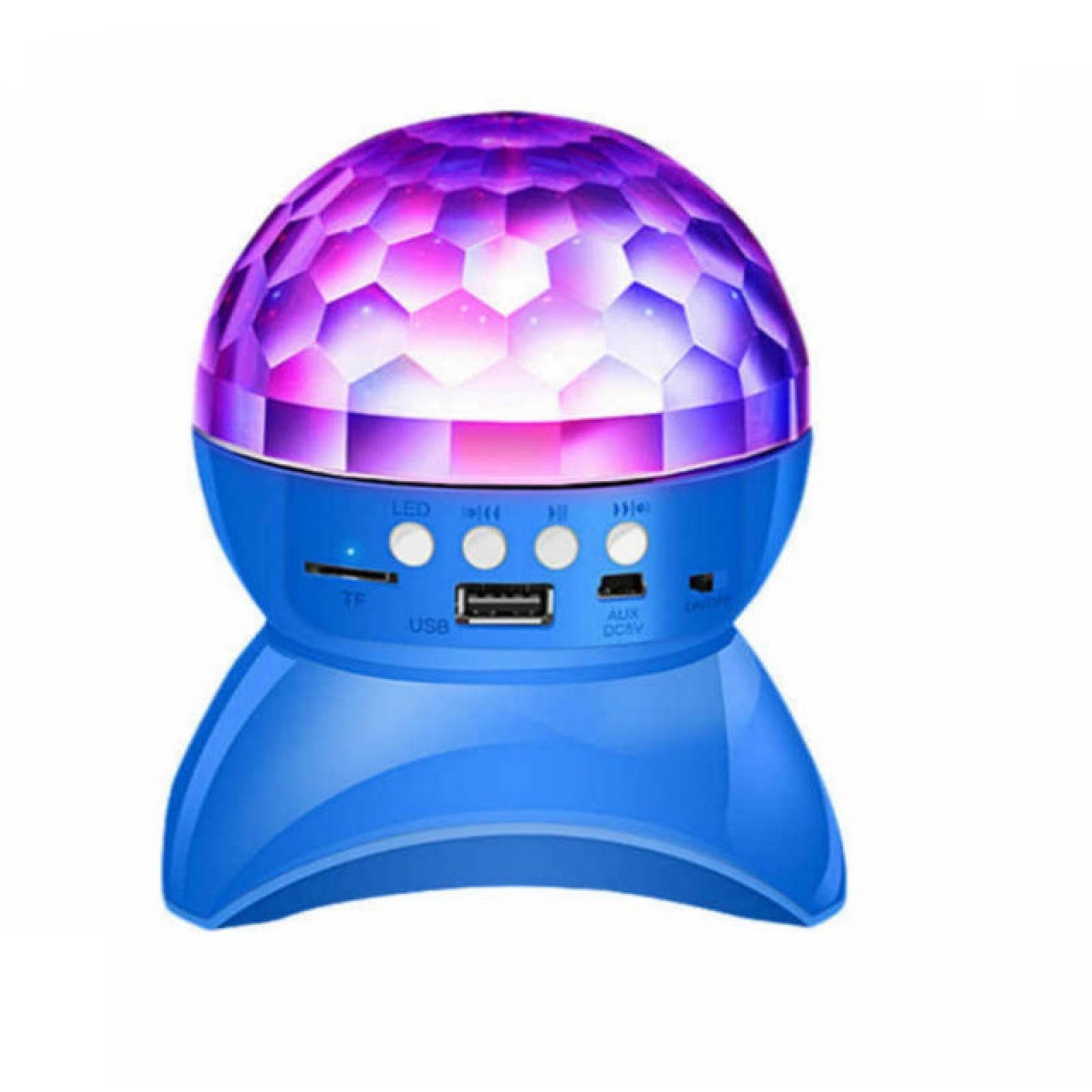 Bocina Pórtatil Bola Disco Bluetooth Azul L740