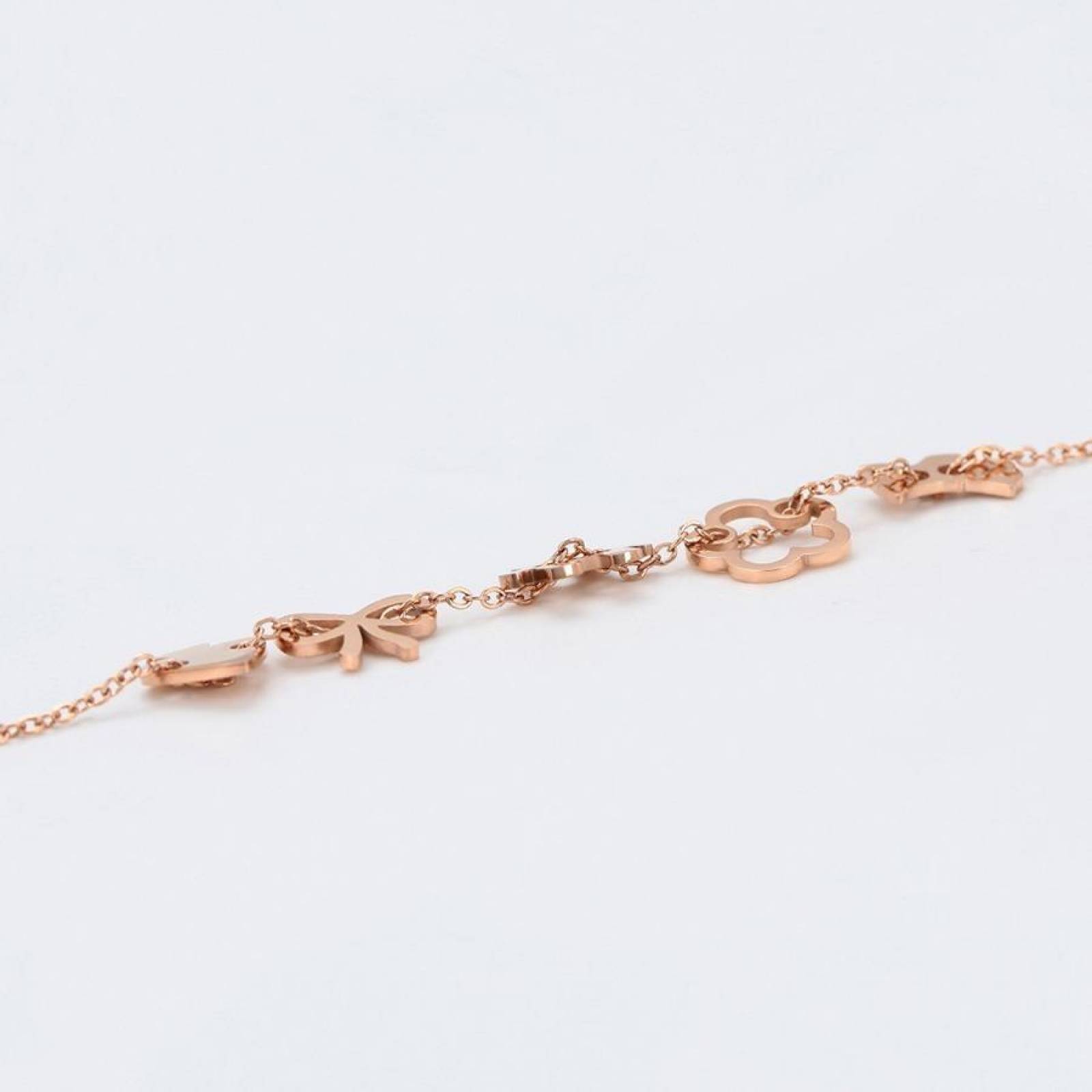 CRISTAL AMOR - Collar Dijes Osito Oro 18k Laminado Para Regalo Rosa