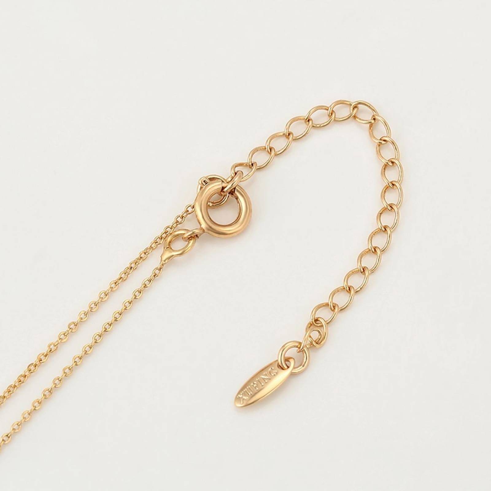 CRISTAL AMOR - Collar Dije Infinito Para Dama De Oro Laminado 14k 