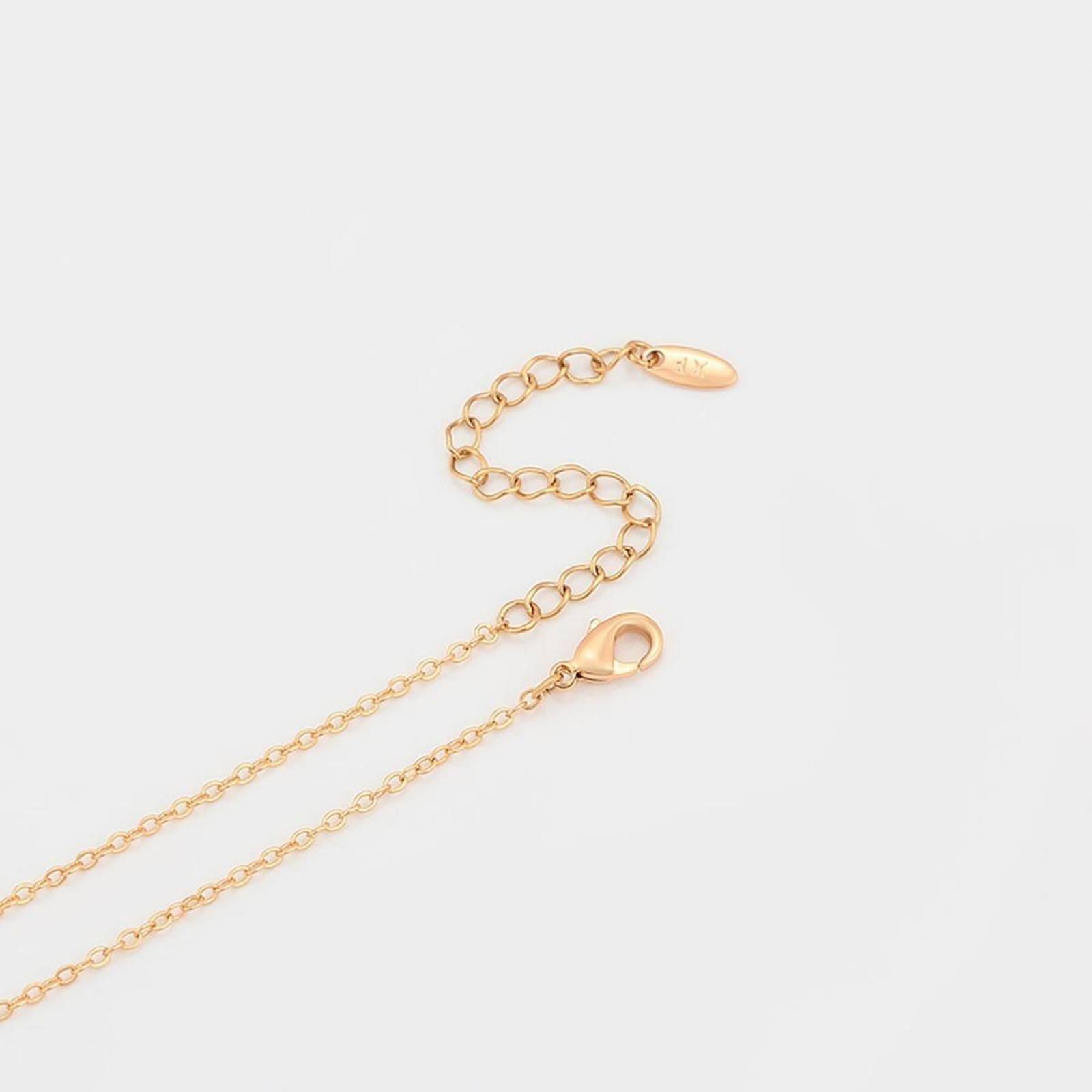 CRISTAL AMOR - Collar Estrella con Cristales Oro 14k Laminado Juvenil