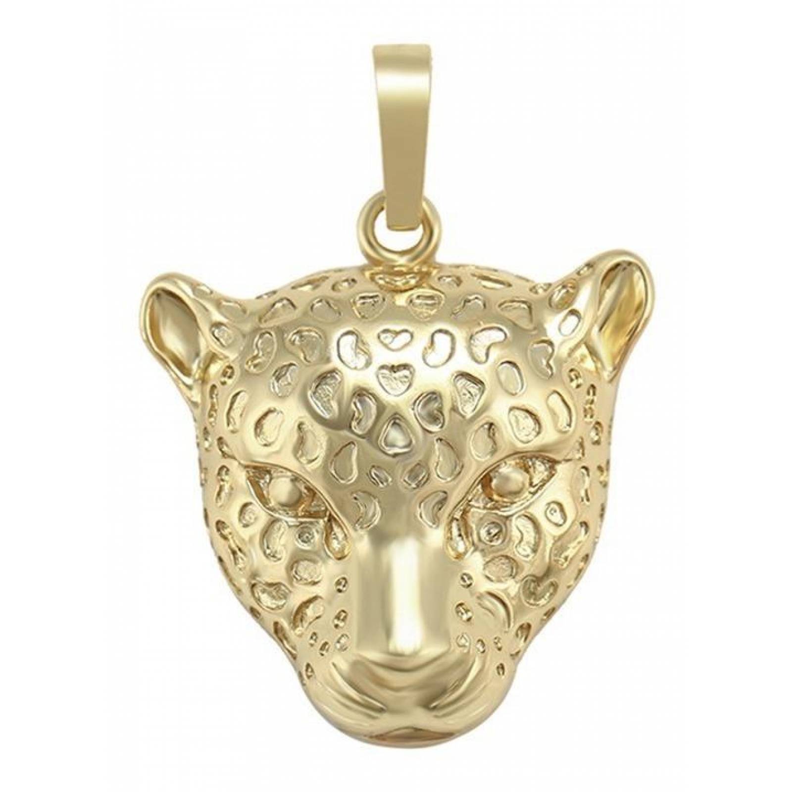 CRISTAL AMOR - Cadena Y Dije Jaguar Unisex 50 Cm Oro 14k Laminado