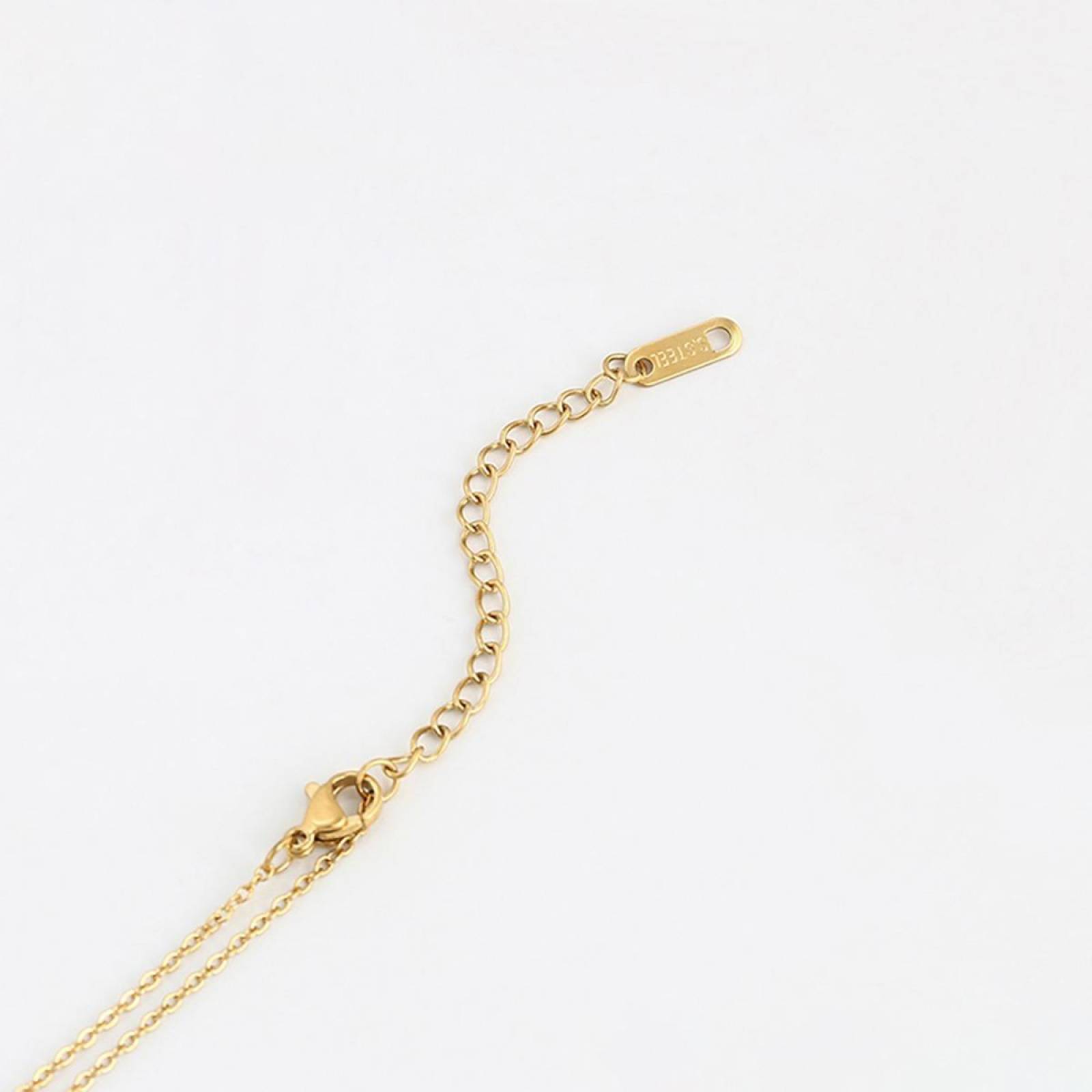 CRISTAL AMOR - Collar Dije Mariposa Azul Para Dama Oro 14k Laminado 