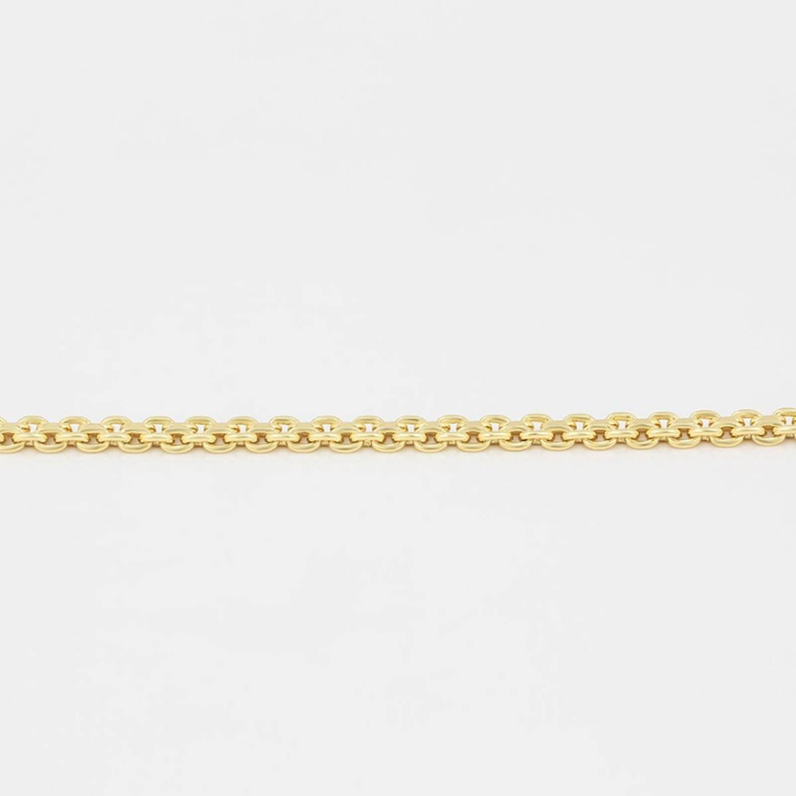 CRISTAL AMOR - Cadena Tejido Chino Unisex 60 Cm Oro 14k Laminado