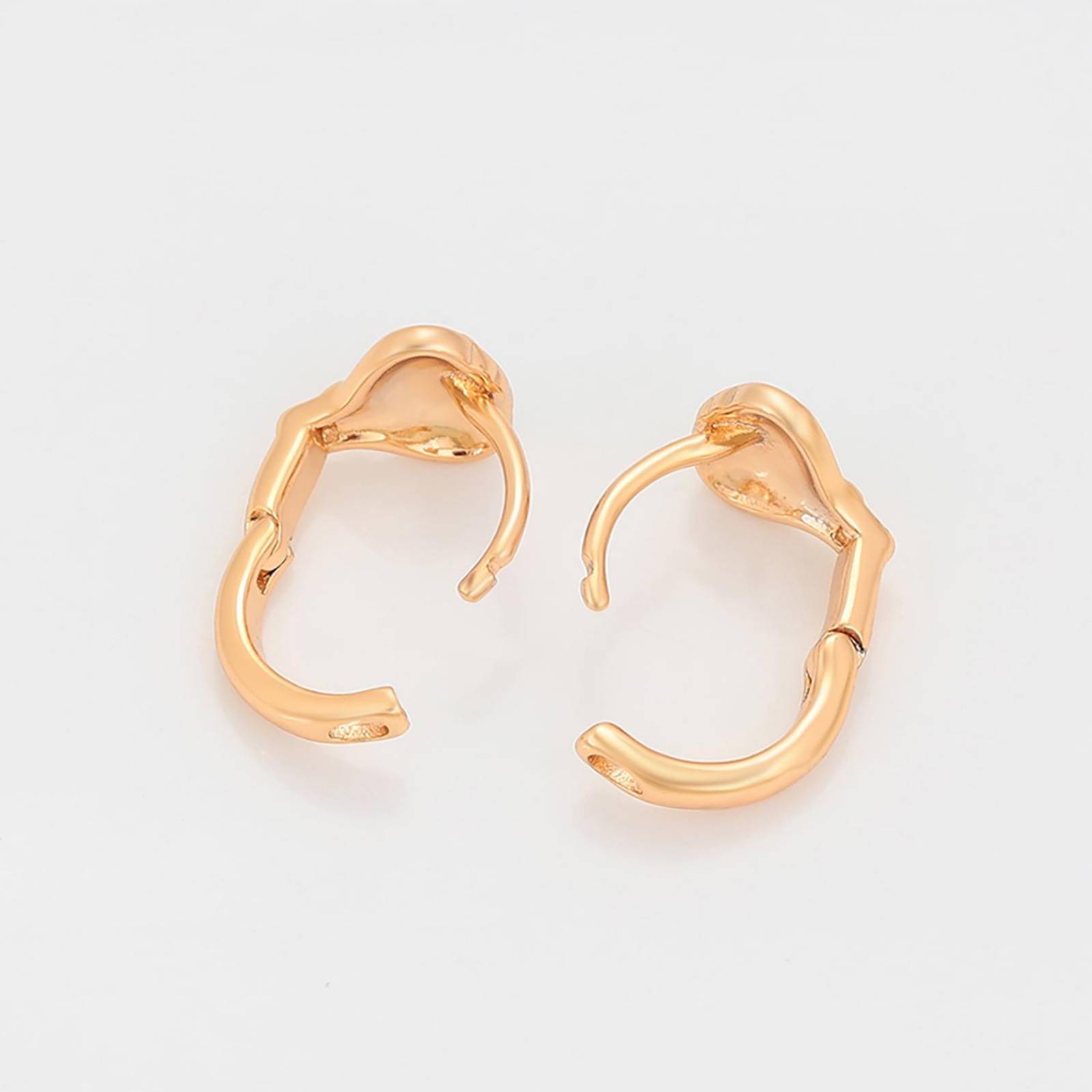 CRISTAL AMOR - Arracadas Chicas Niña / Adulto Globo Aerostatico Oro 18K Laminado Dorado