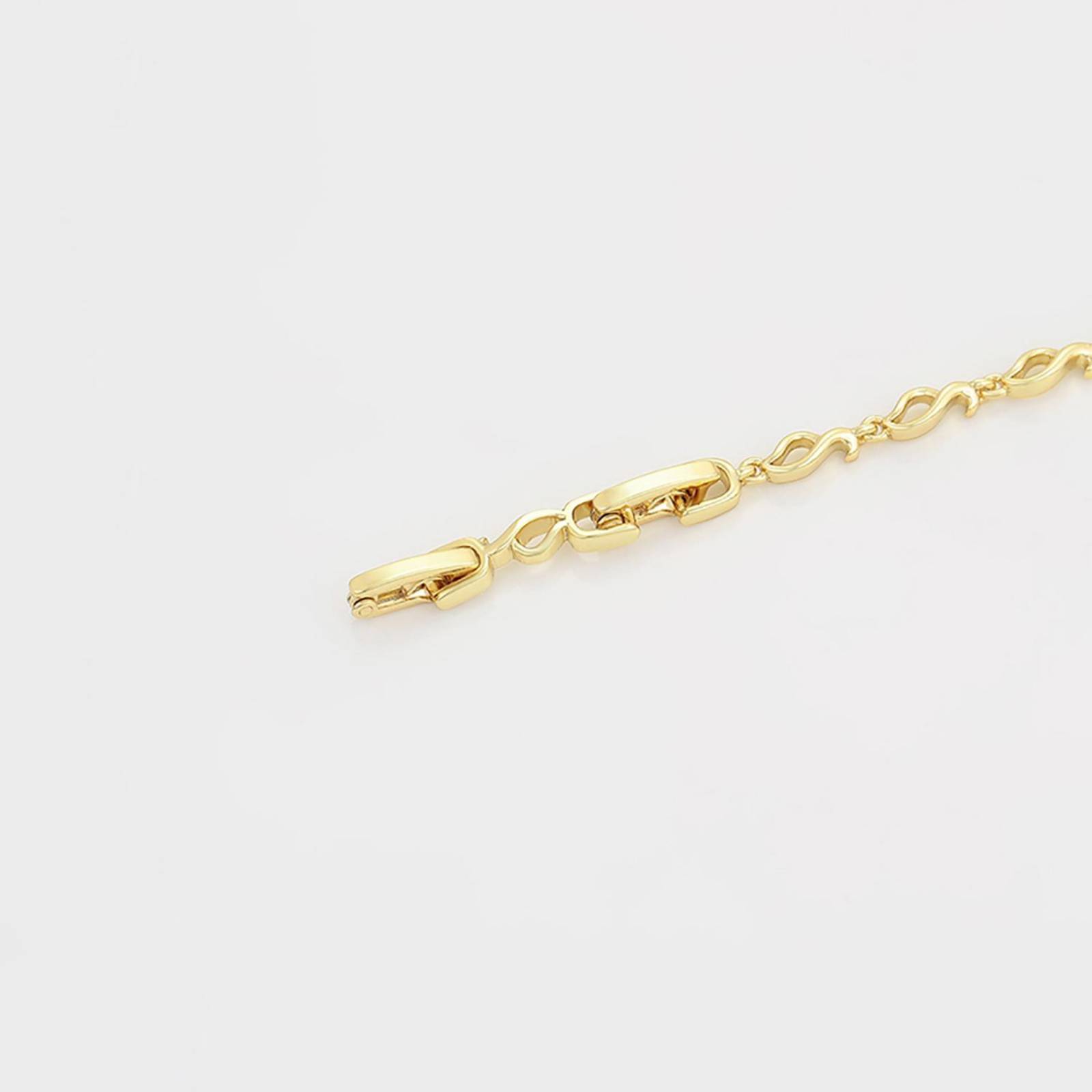 CRISTAL AMOR - Pulsera Para Dama Flor Cristales Austriacos Ajustable Oro 14K Laminado Dorado