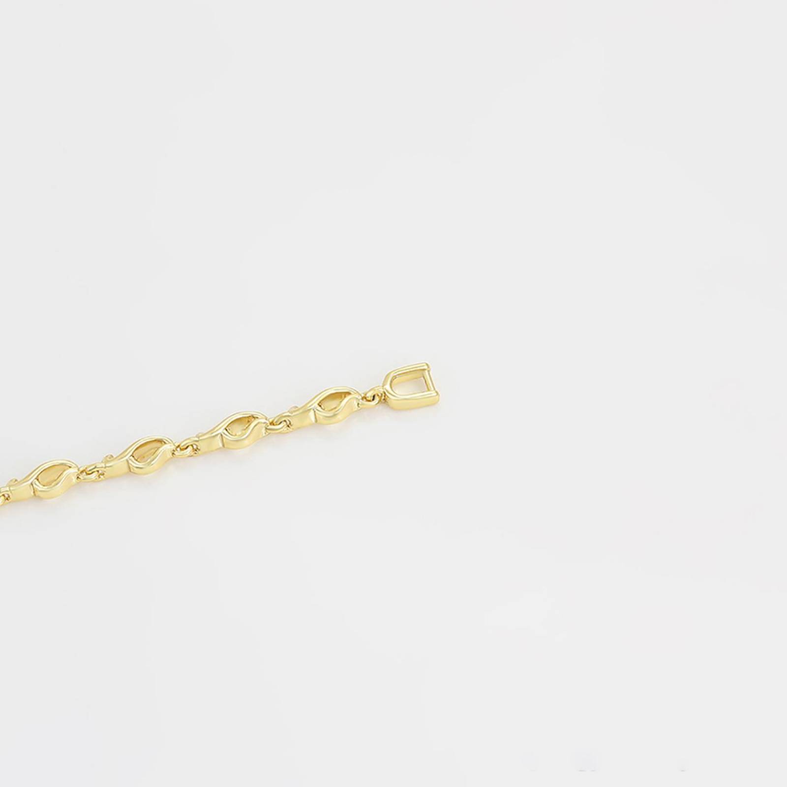 CRISTAL AMOR - Pulsera Para Dama Flor Cristales Austriacos Ajustable Oro 14K Laminado Dorado