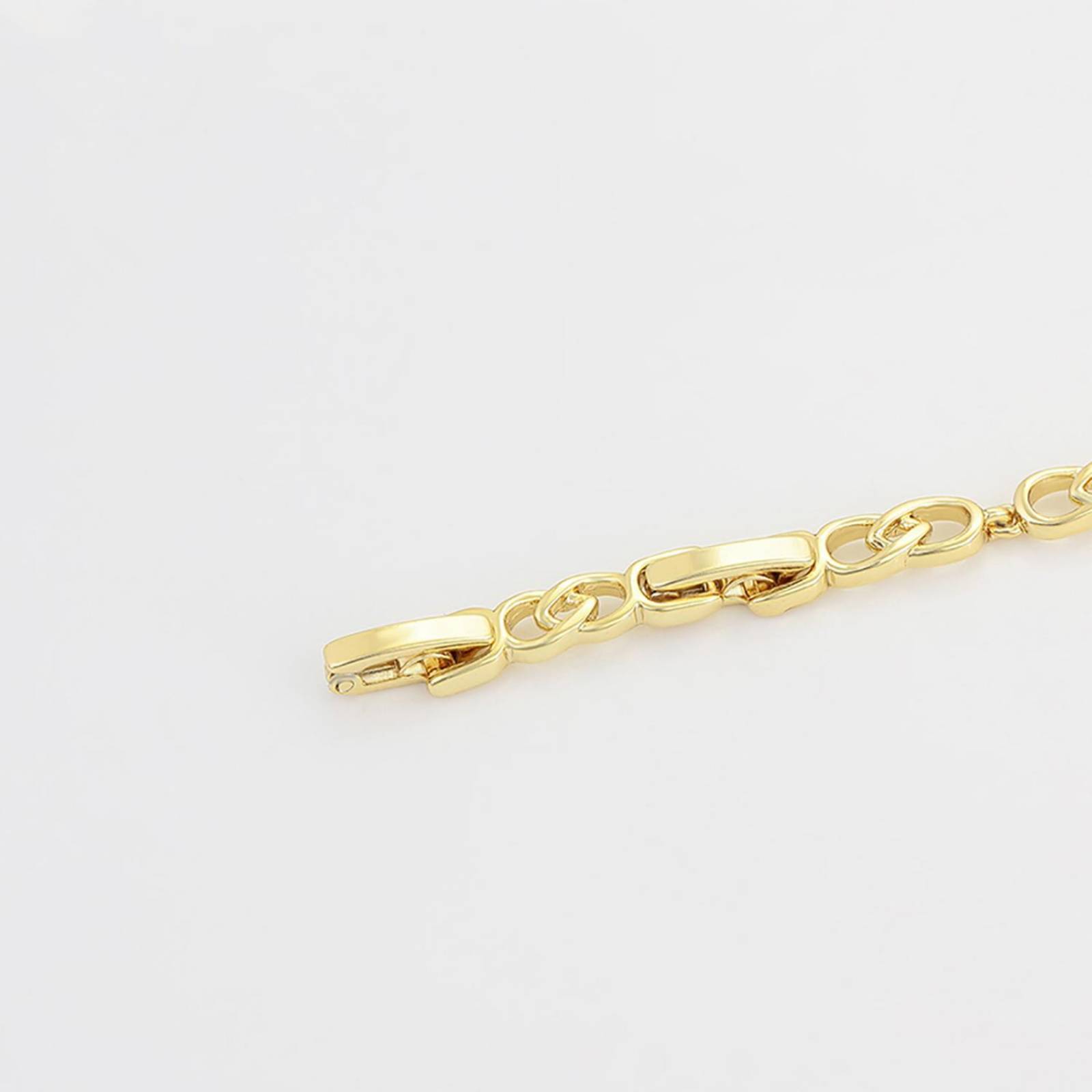 CRISTAL AMOR - Pulsera Esclava Flor Margarita Cristales Para Dama Oro 14K Laminado Dorado
