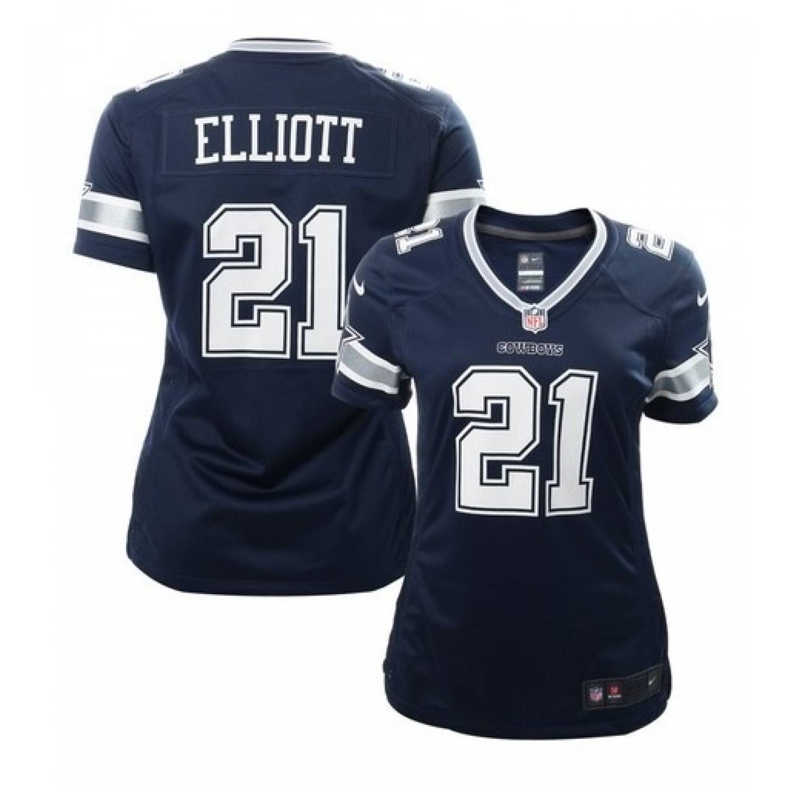 Jersey Nike Nfl Dallas Cowboys Dama Original 477494 435- Azul/Blanco