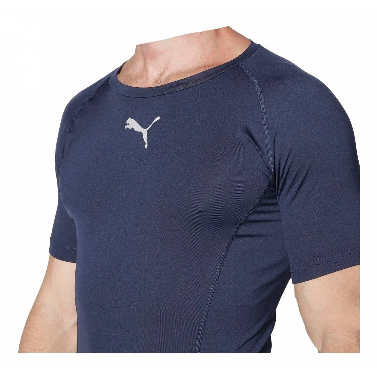 Playera Puma Para Hombre Baselayer Tee Ss 655918 Compresión.