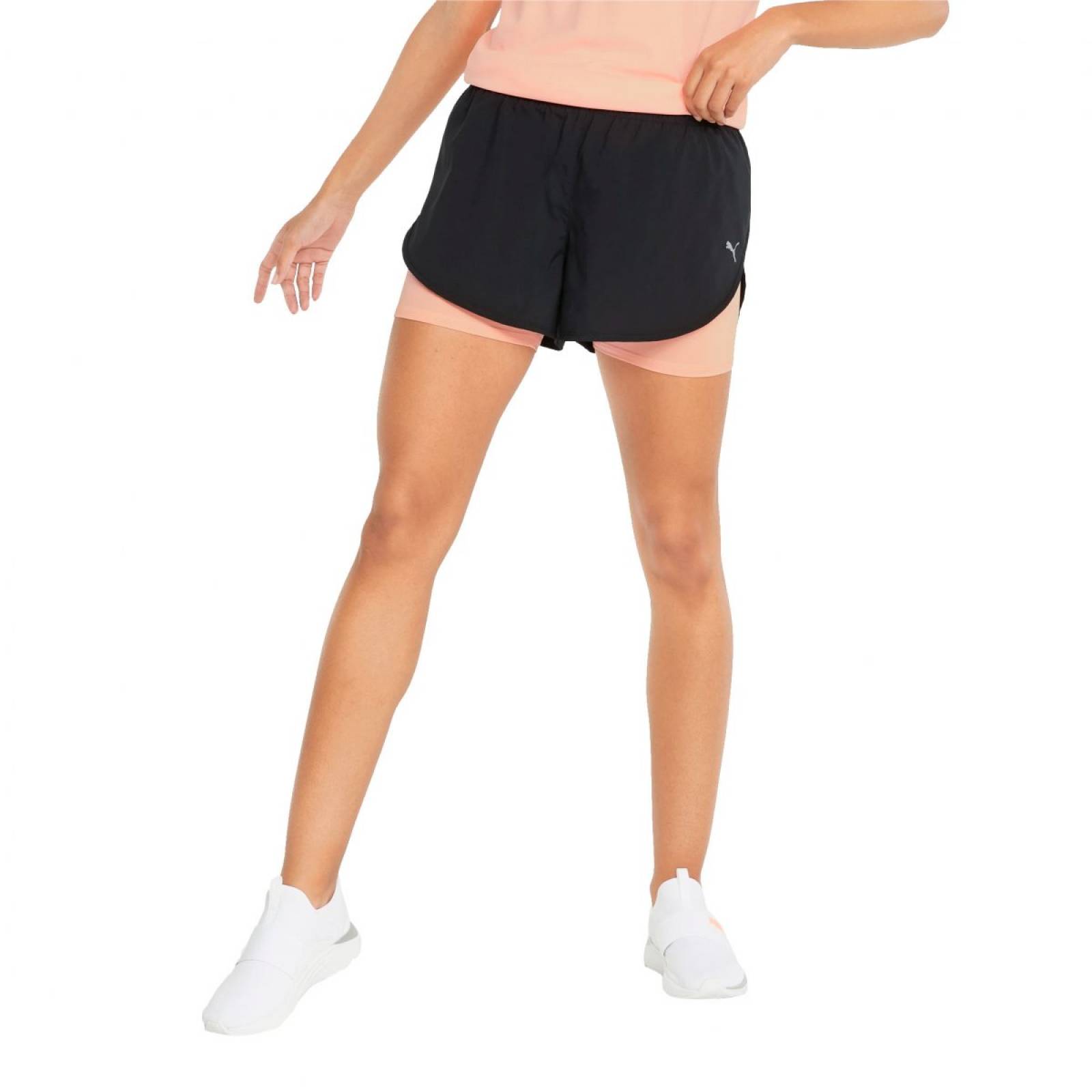 Short Puma Para Dama 2 En 1 521072 98 Negro Coral