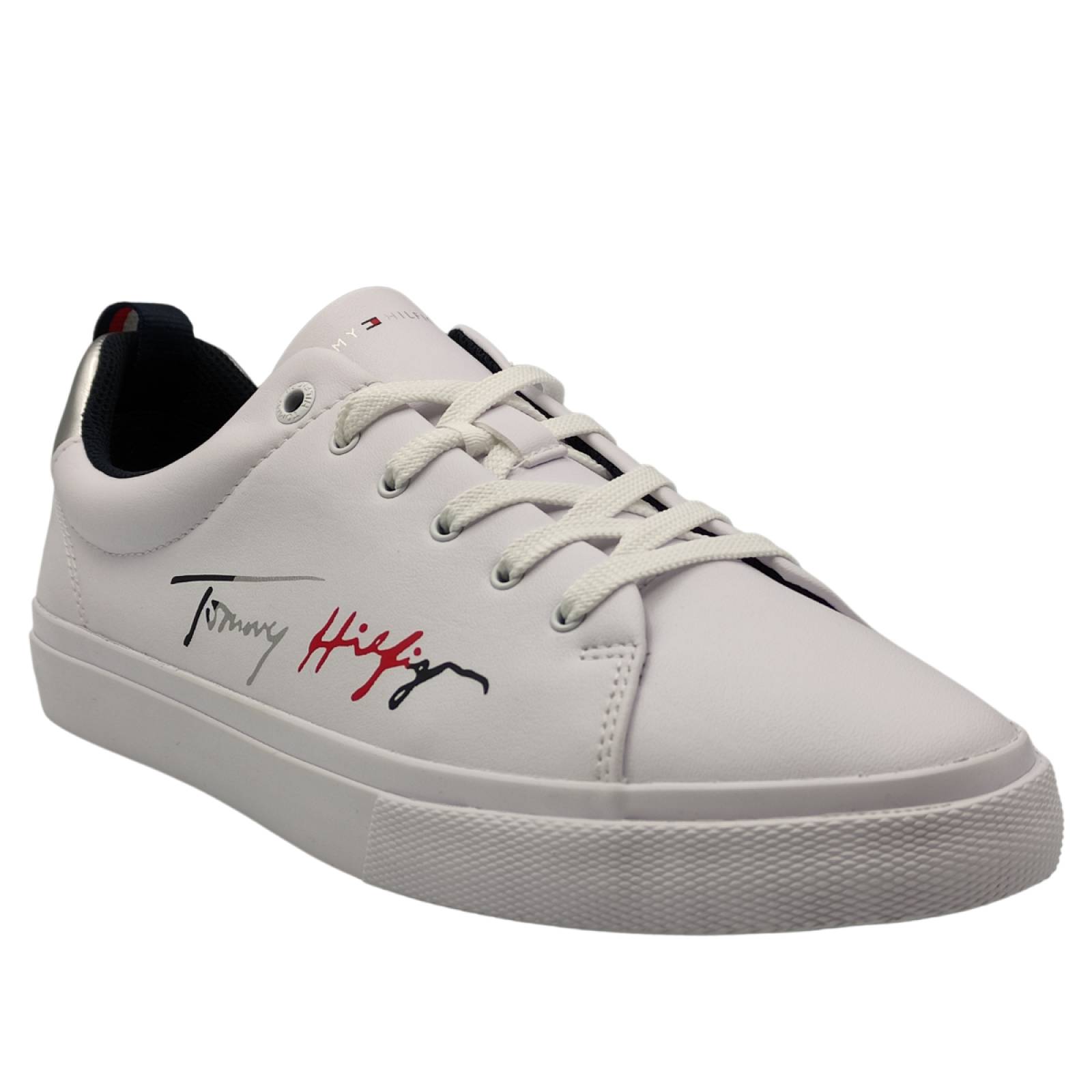 Tenis Tommy Hilfiger De Dama Signature Fw0fw06853 Blanco