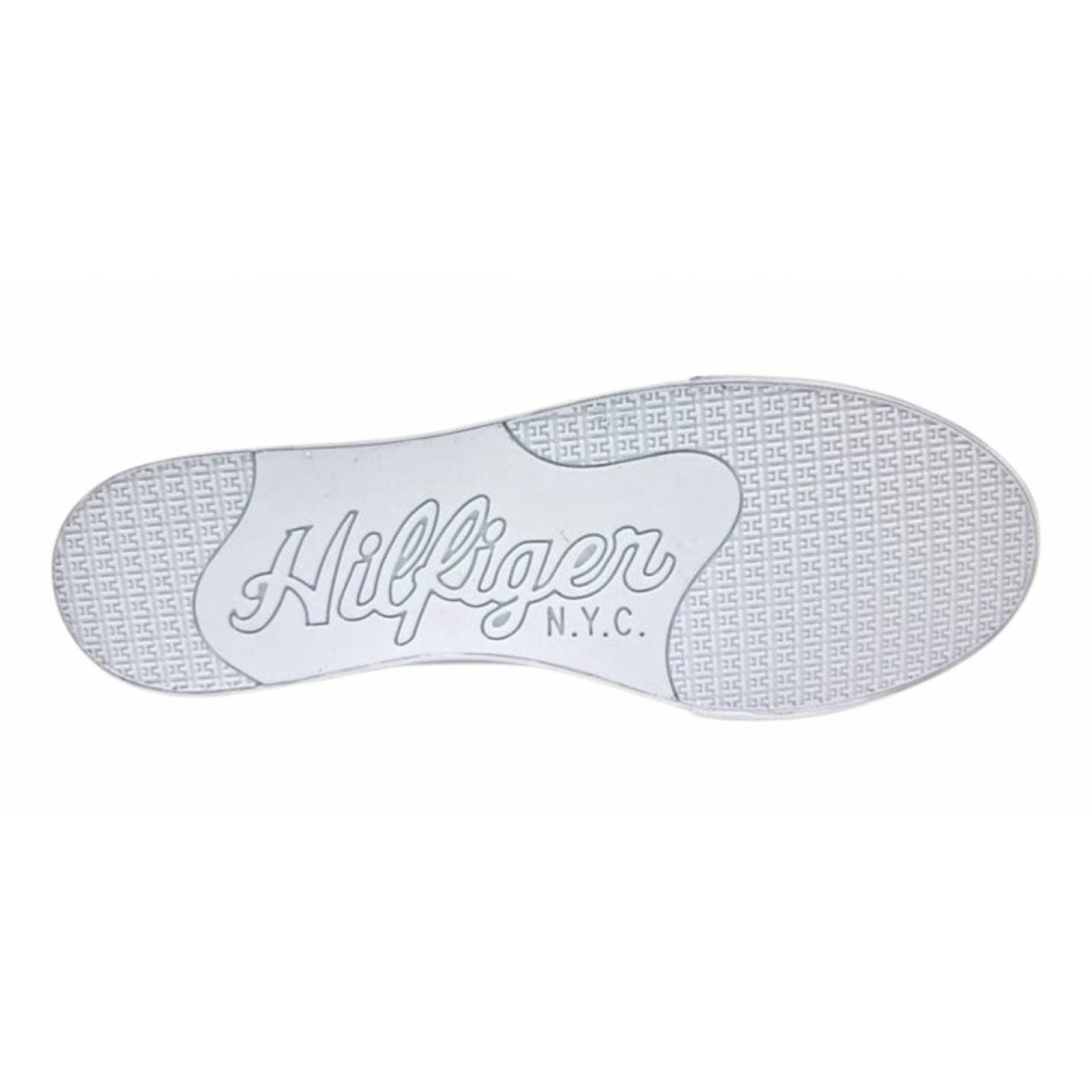 Tenis Tommy Hilfiger Para Hombre  Pebble Fm0fm03651 Blancos.