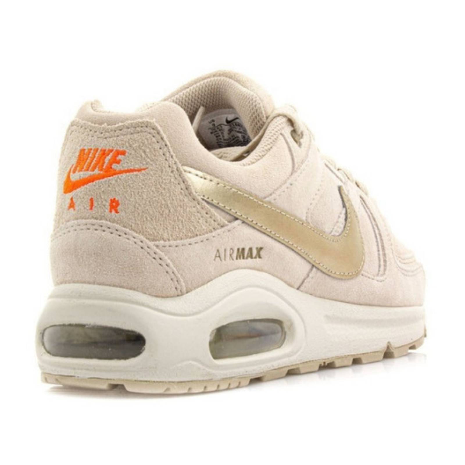Tenis Nike Para Mujer Air Max Command Prm 718896 Entrenar  Beige Naranja