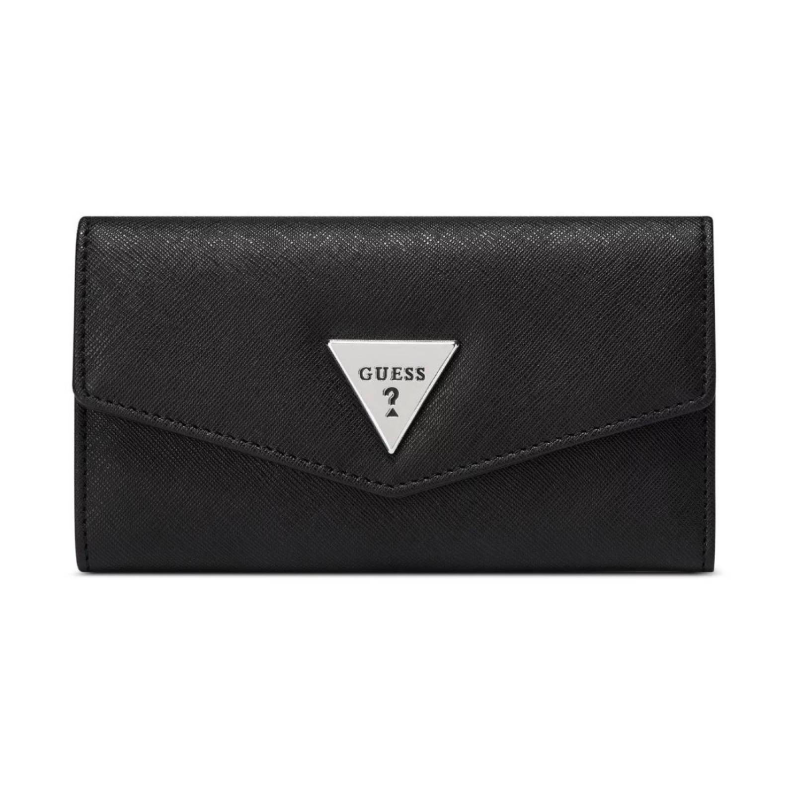 Cartera Guess Para Dama Sf860151 Lathan Clutch Negro