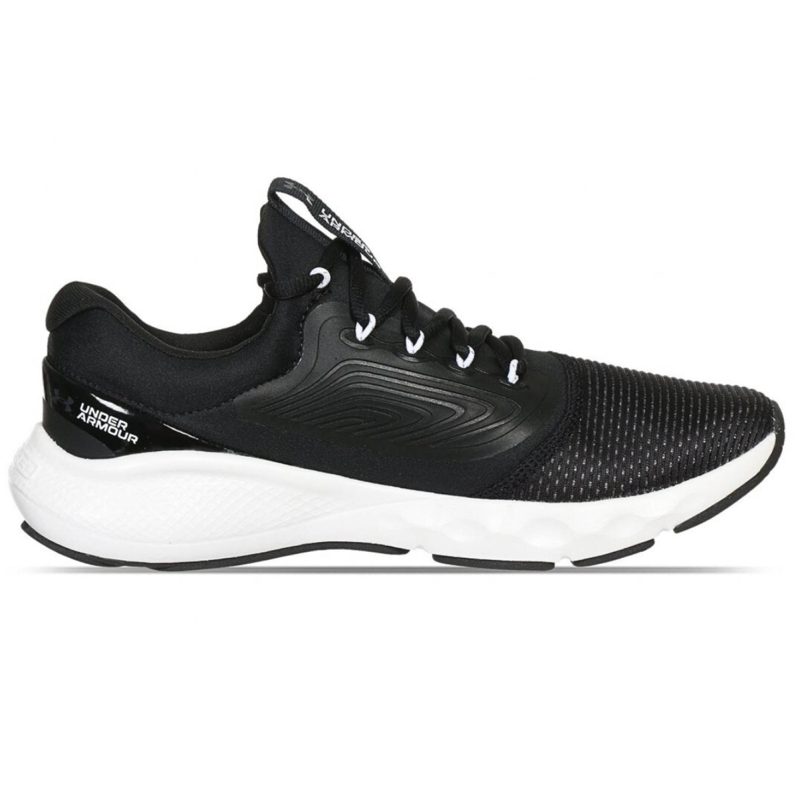 Tenis Under Armour De Mujer Charged Vantage 2 3024884 001 Negro Blanco.
