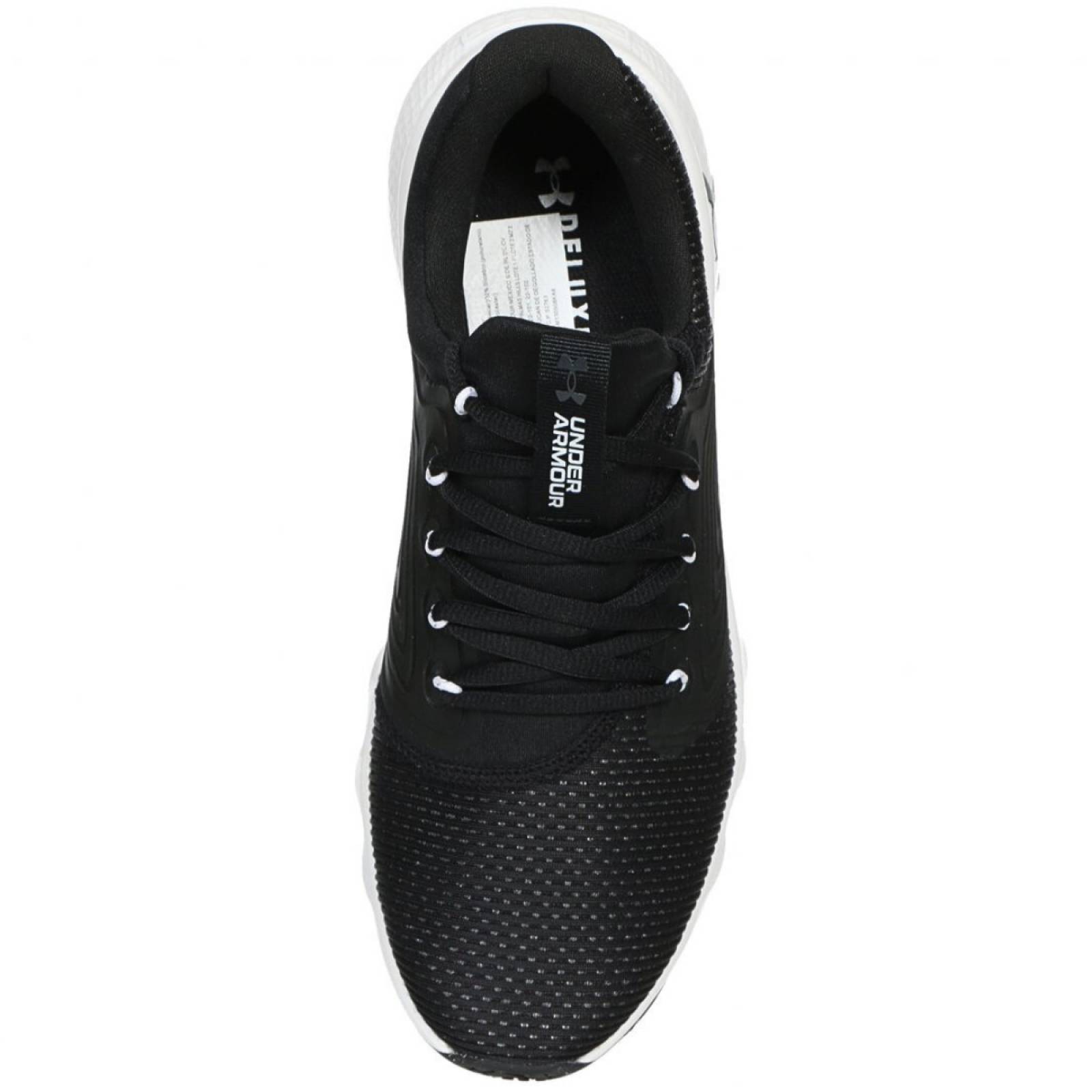 Tenis Under Armour De Mujer Charged Vantage 2 3024884 001 Negro Blanco.