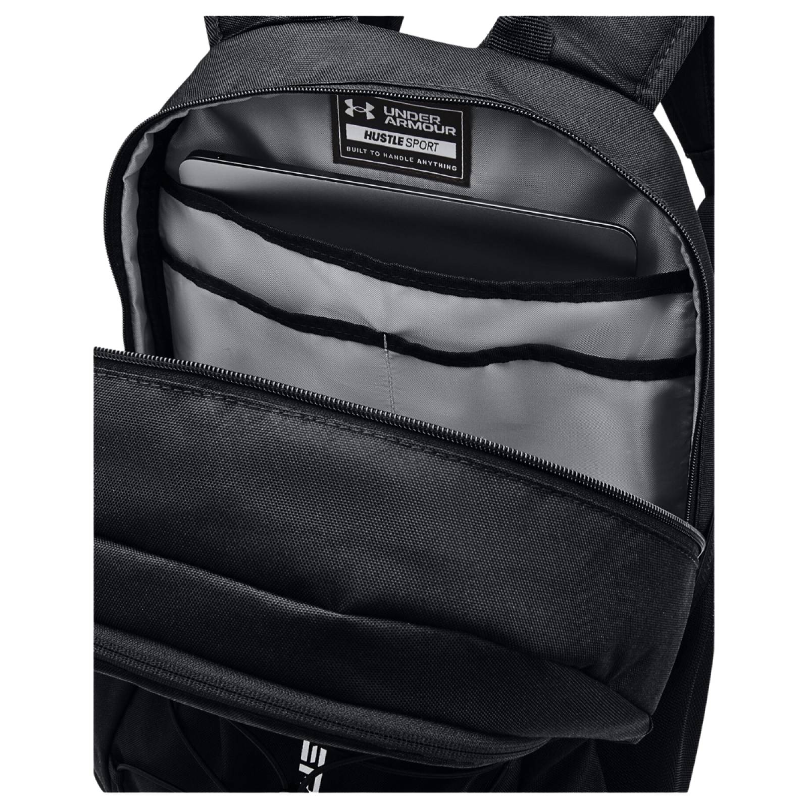 Mochila Under Armour Unisex Hustle Sport 1364181 001 Negro