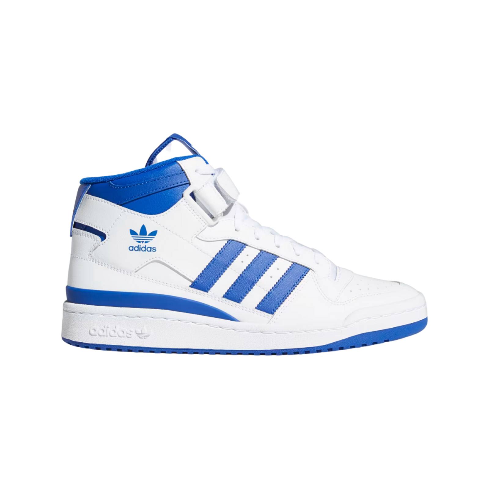 Tenis Adidas Para Hombre Forum Mid FY4976   Blanco Azul.