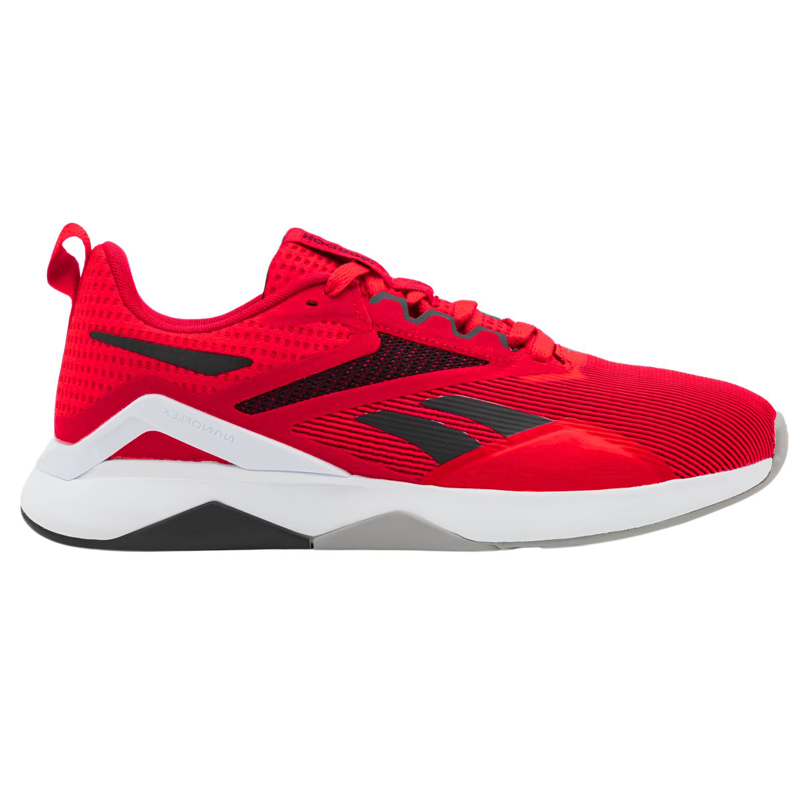 Tenis Reebok De Hombre Nanoflex Tr 20 Hr0414 Entrenamiento Rojo Negro.
