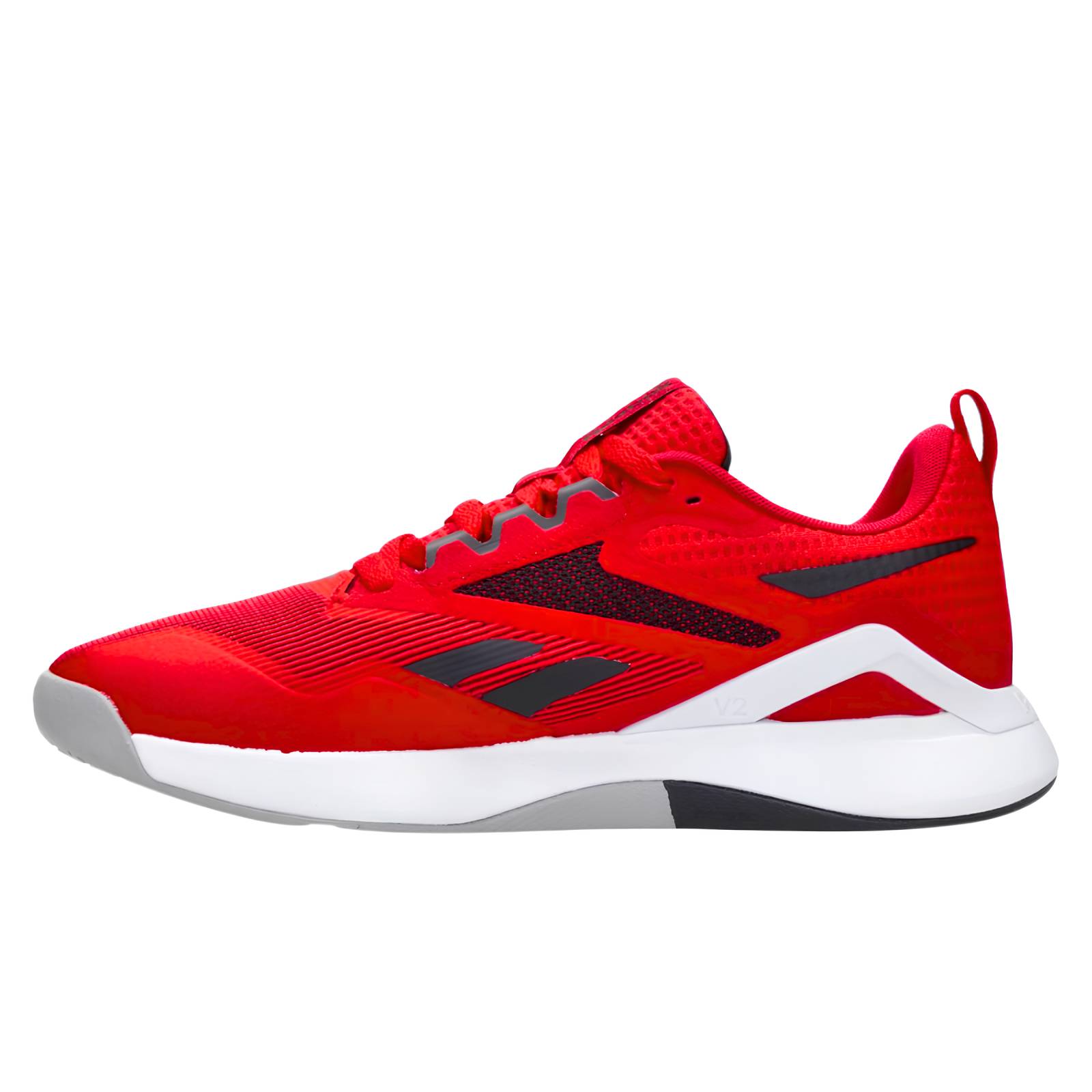 Tenis Reebok De Hombre Nanoflex Tr 20 Hr0414 Entrenamiento Rojo Negro.