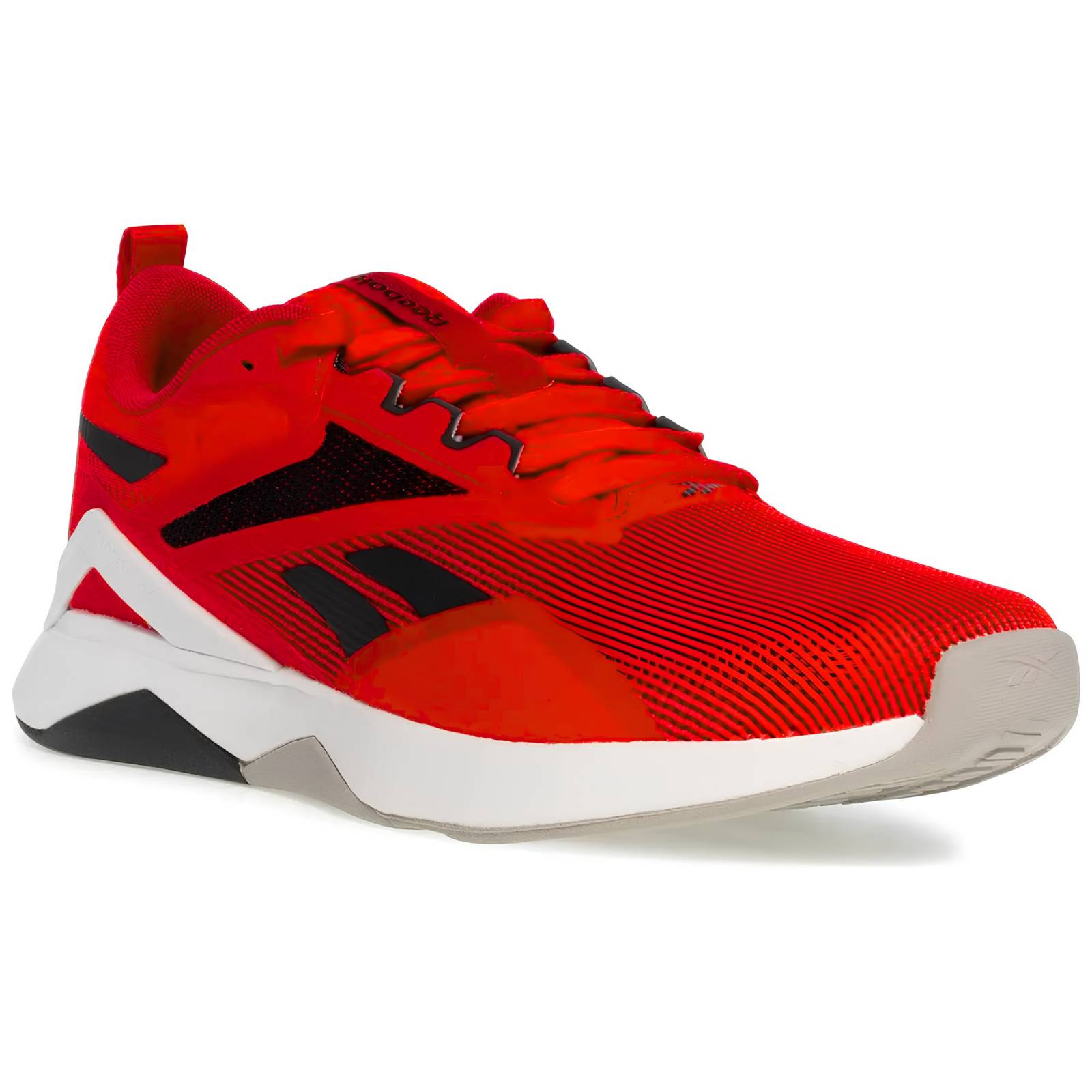 Tenis Reebok De Hombre Nanoflex Tr 20 Hr0414 Entrenamiento Rojo Negro