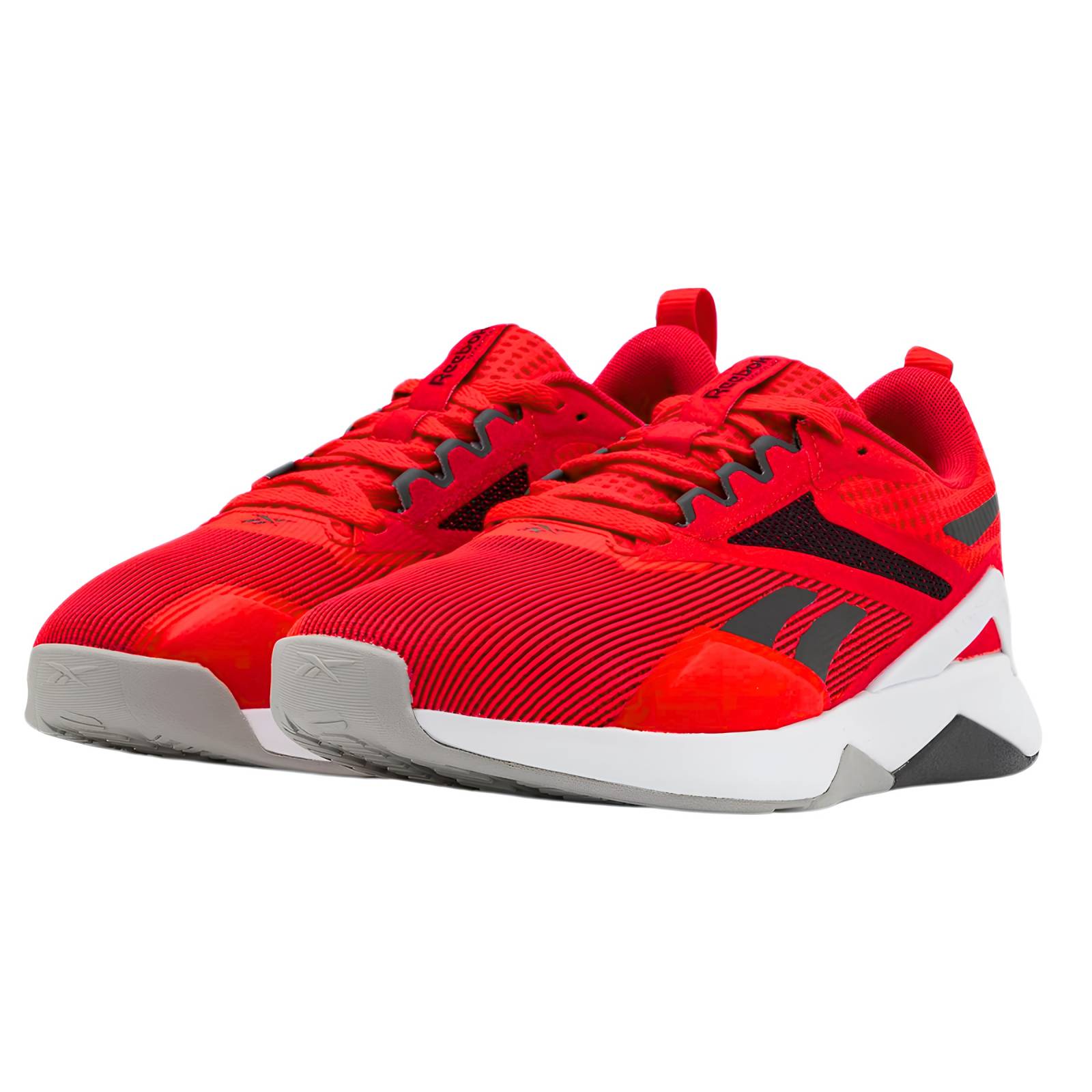 Tenis Reebok De Hombre Nanoflex Tr 20 Hr0414 Entrenamiento Rojo Negro.