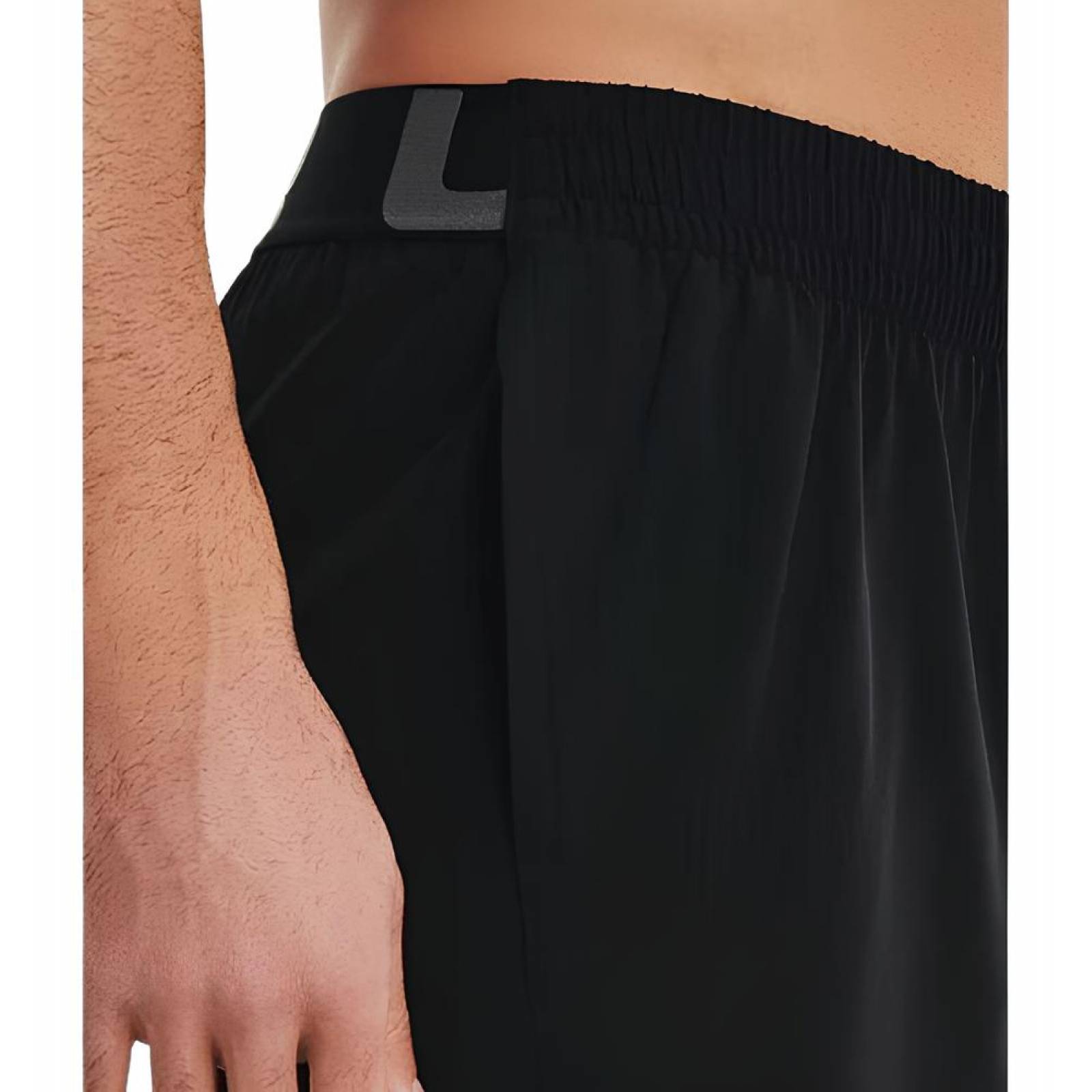 Short Under Armour De Hombre Elevated Woven 2.0 1362289 001 Negro